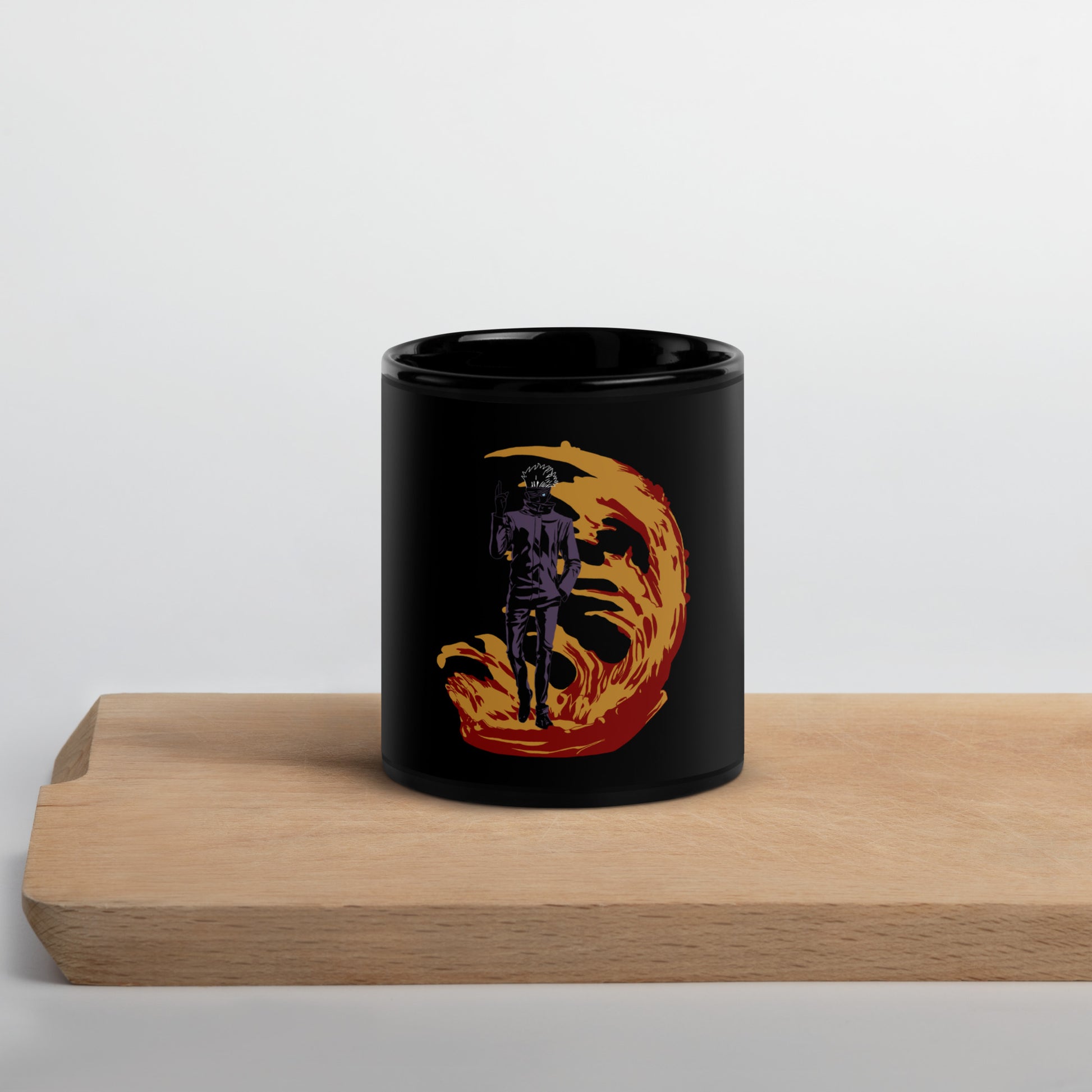 Gojo Black Glossy Mug (Jujutsu Kaisen)