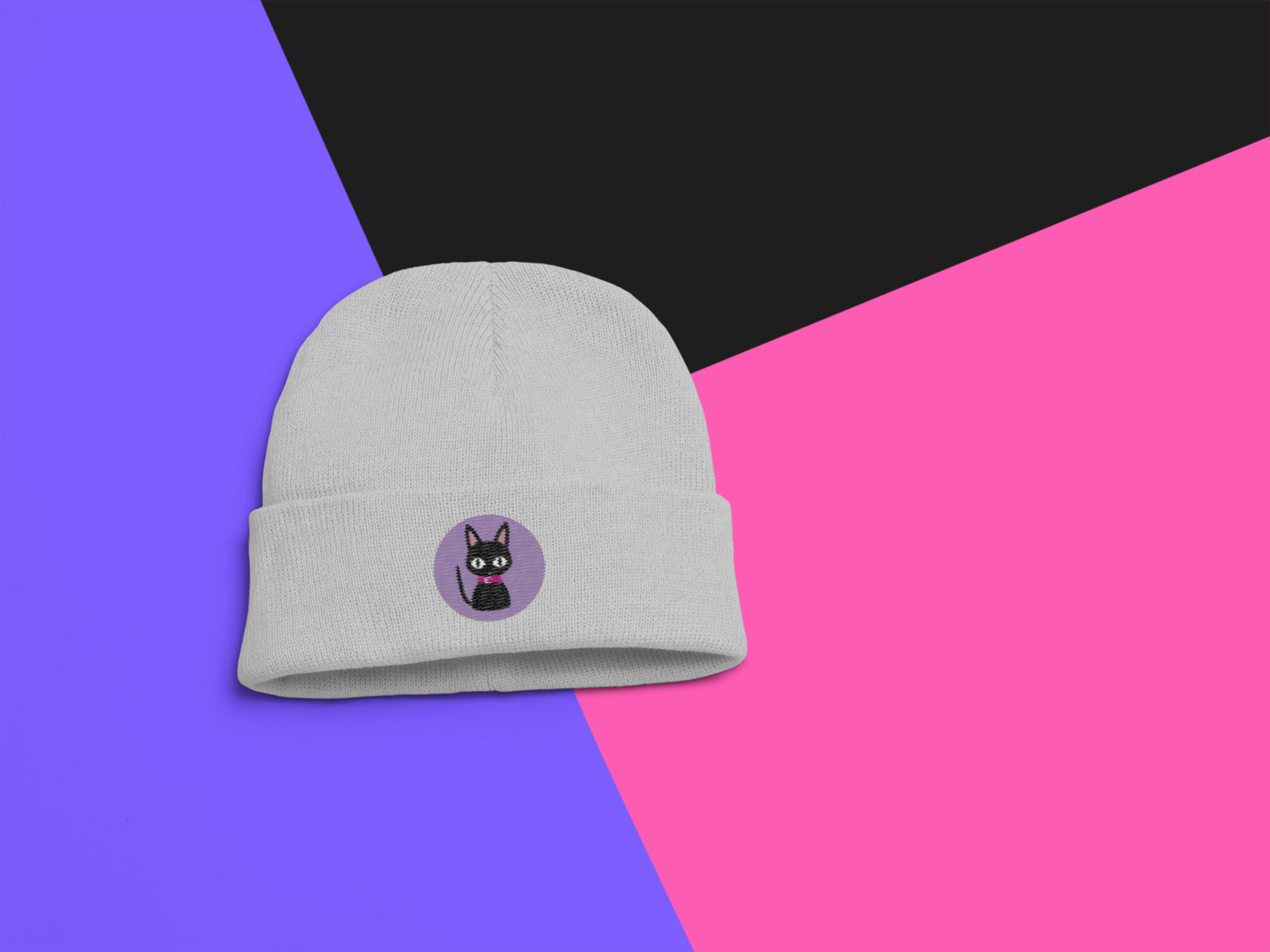 Nana Cat Design Organic ribbed beanie-Inspired by Nana Fungi Freak