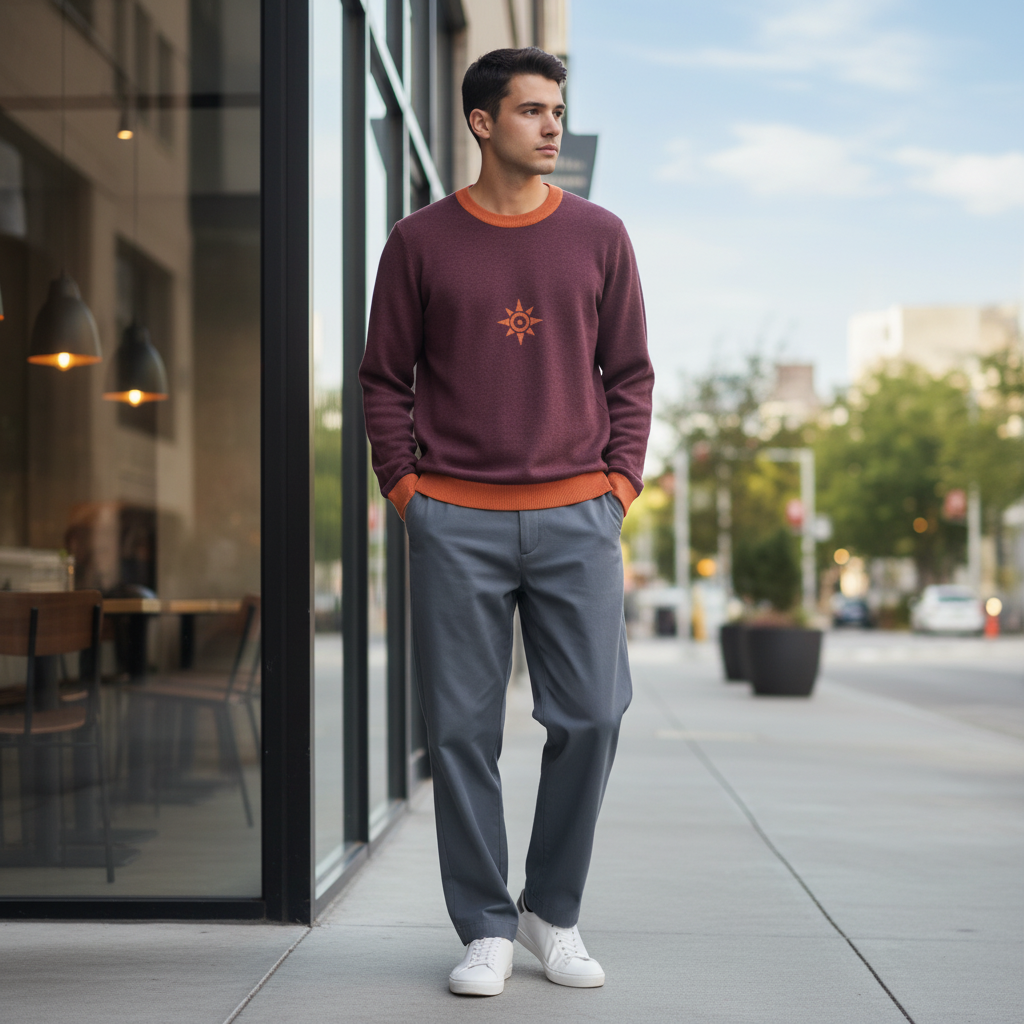 Courage Crest Knitted Sweater – Inspired by Digimon Adventure Fungi Freak