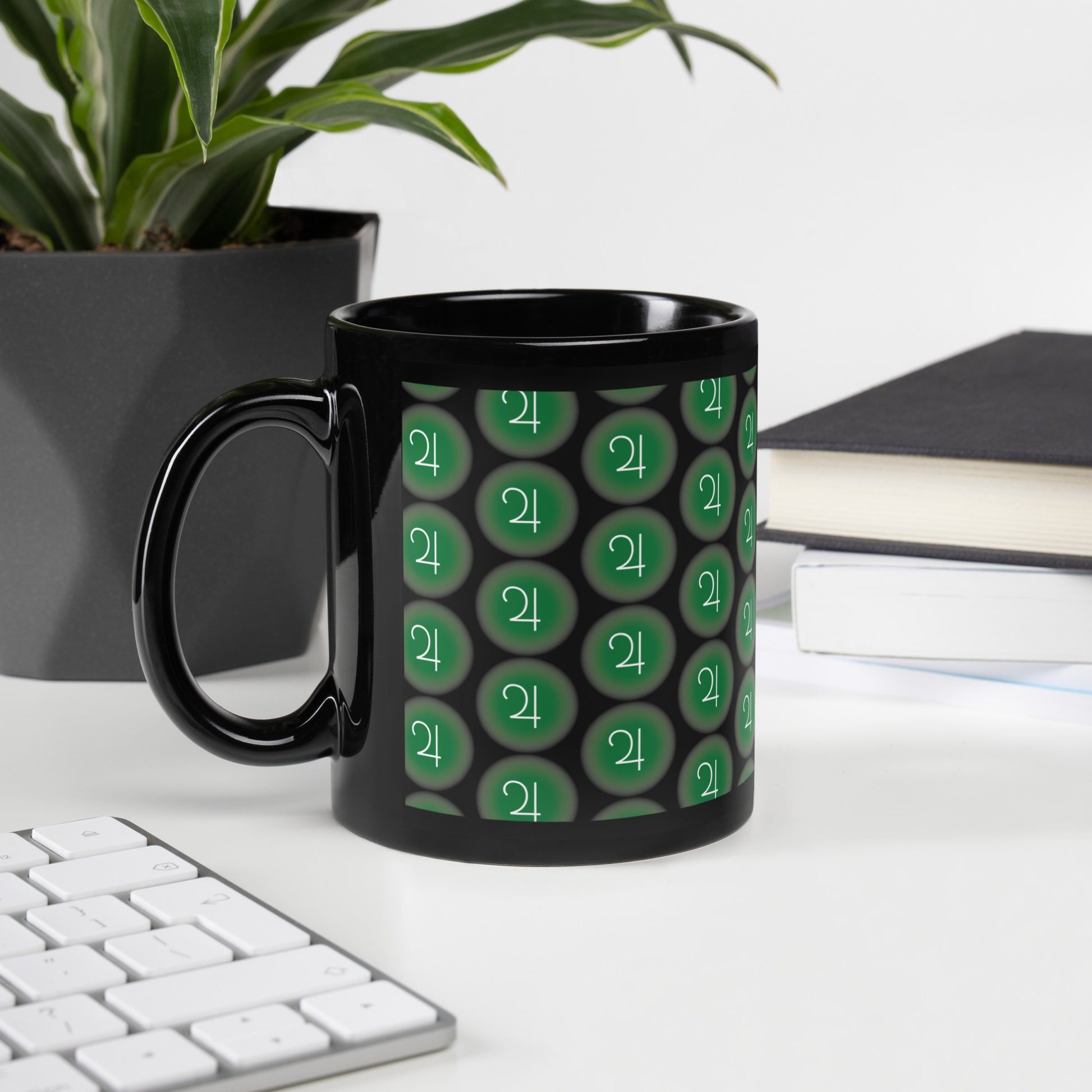 Sailor Jupiter Symbol Black Glossy Mug (Sailor Moon)