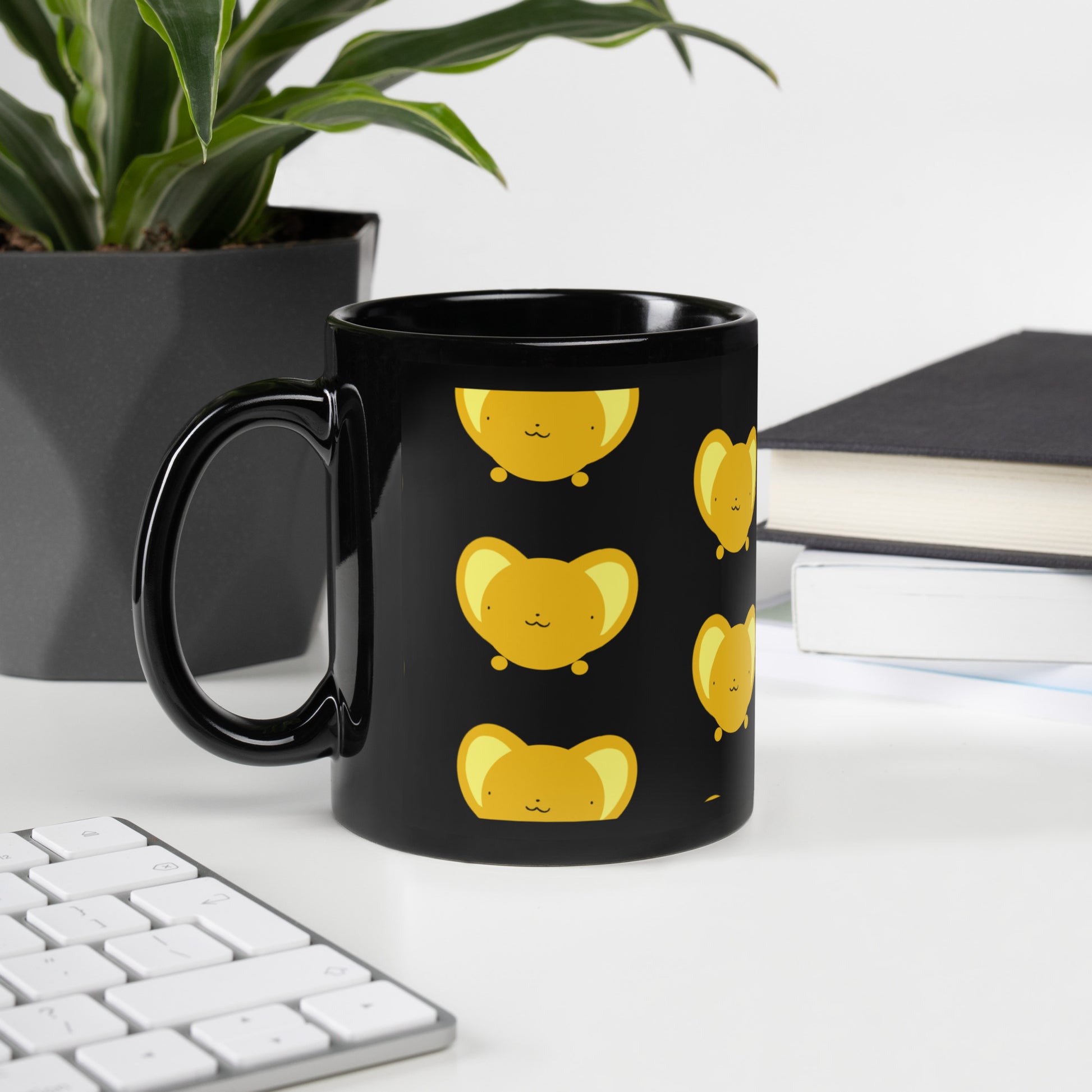 Kero Black Glossy Mug (Cardcaptor Sakura)