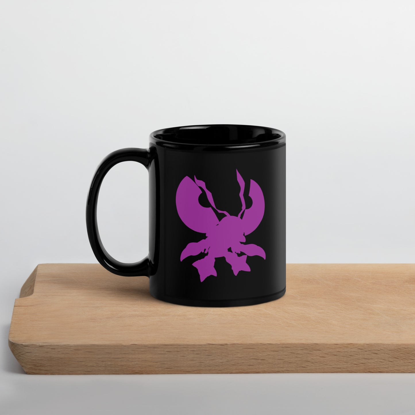 Koushiro (Izzy)/Tentomon Black Glossy Mug (Digimon)