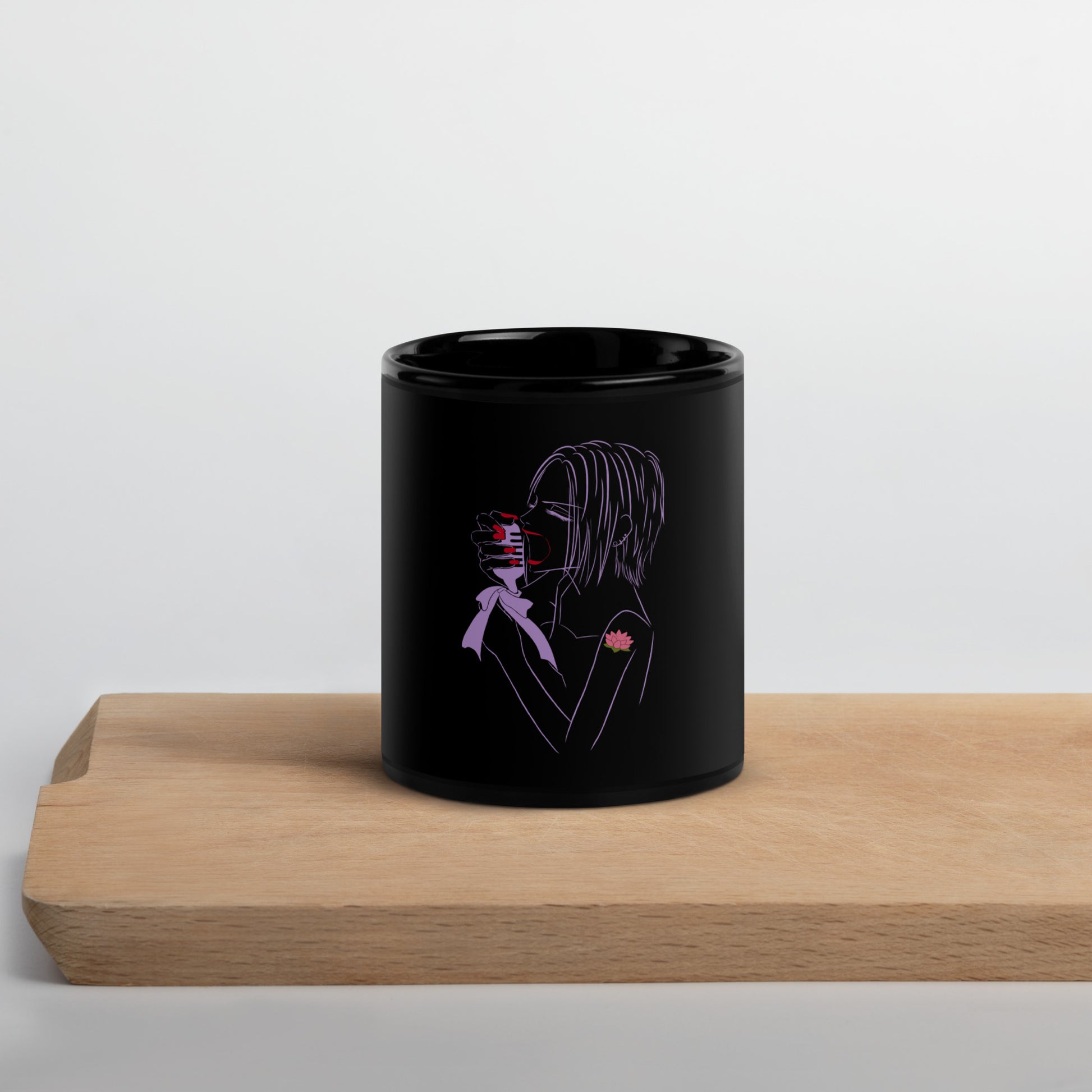 Nana Black Glossy Mug (Nana)