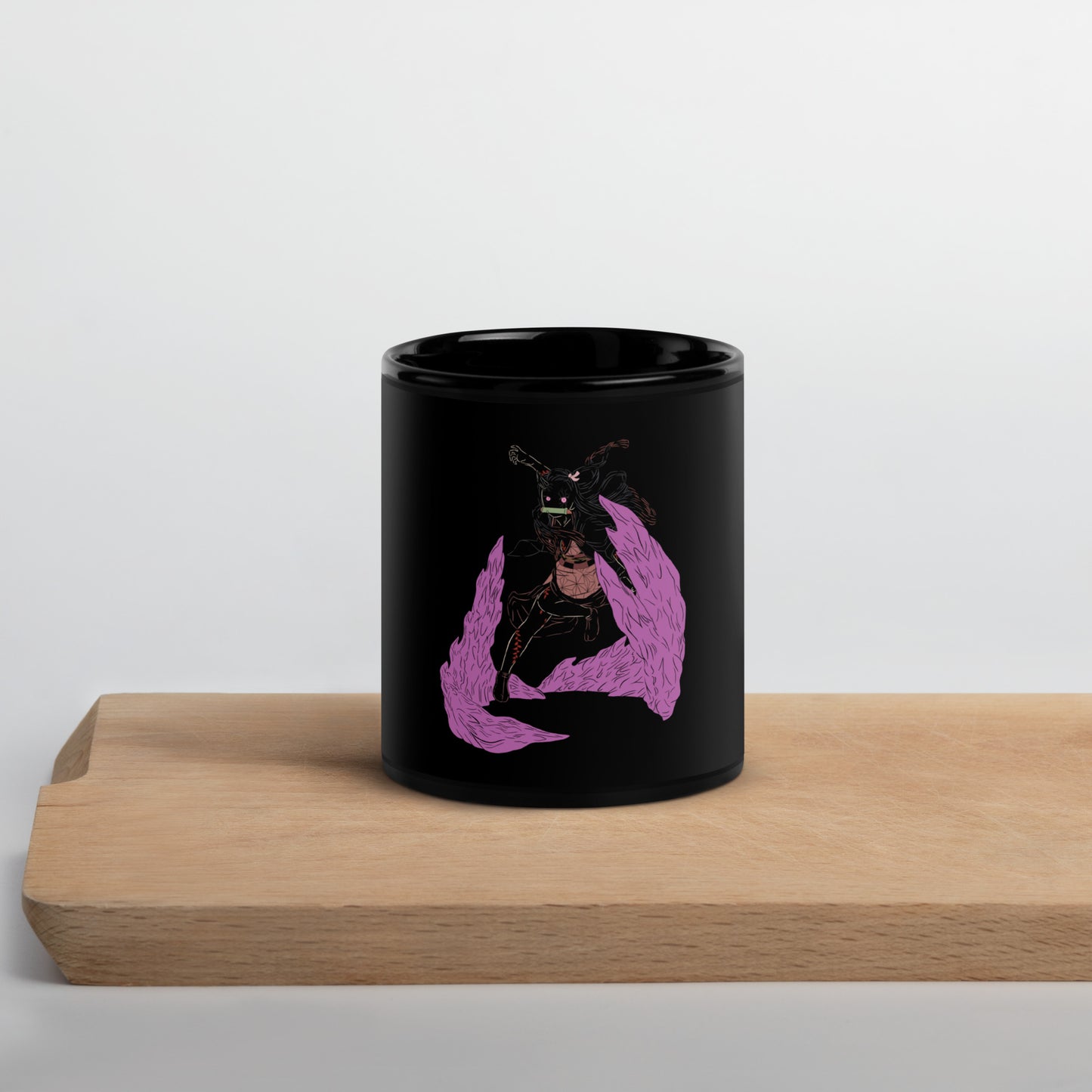 Nezuko Black Glossy Mug (Demon slayer)