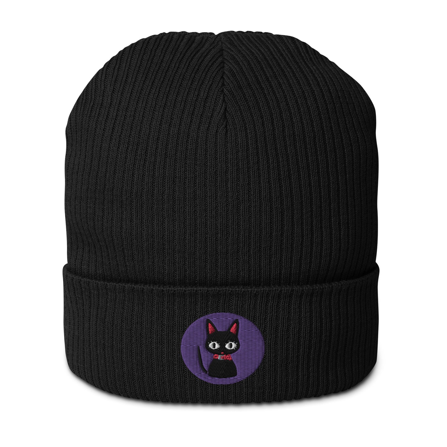 Nana Cat Design Organic ribbed beanie (Nana)