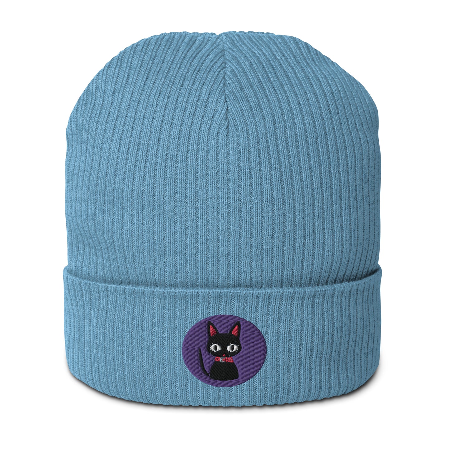 Nana Cat Design Organic ribbed beanie (Nana)