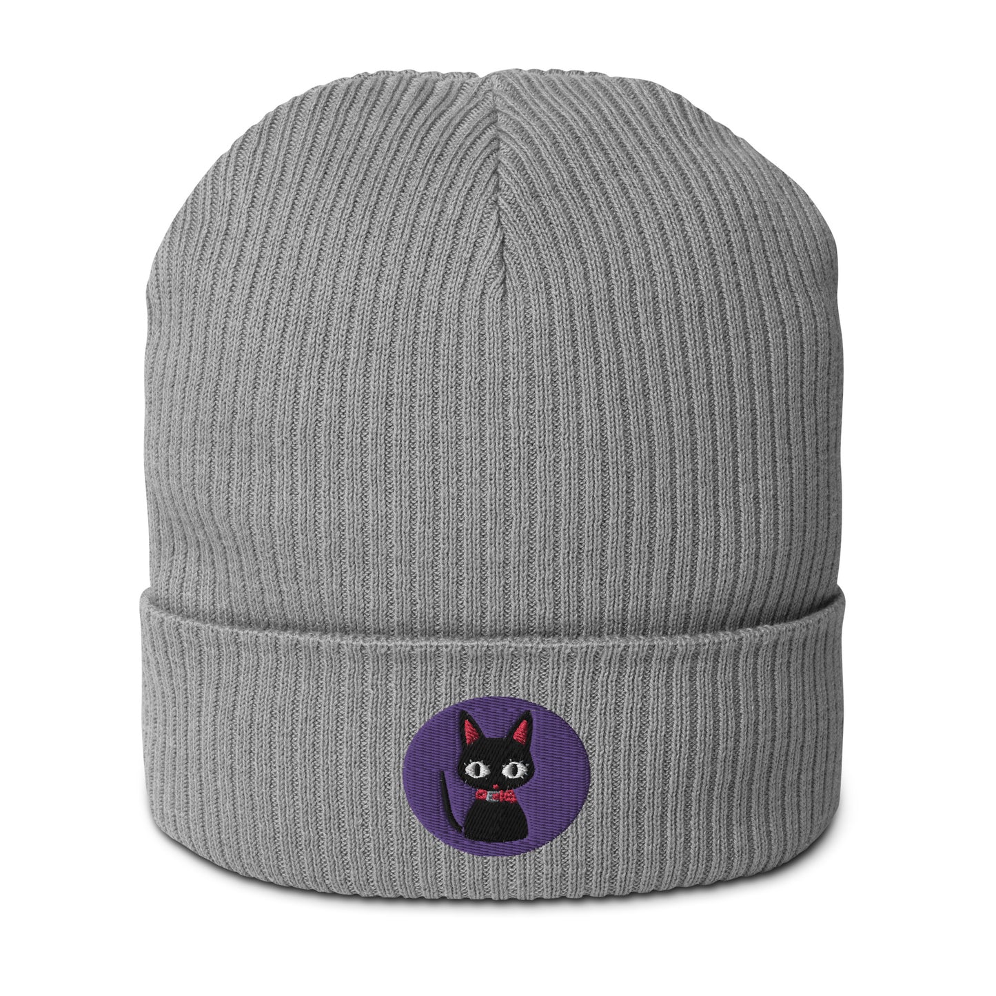 Nana Cat Design Organic ribbed beanie (Nana)