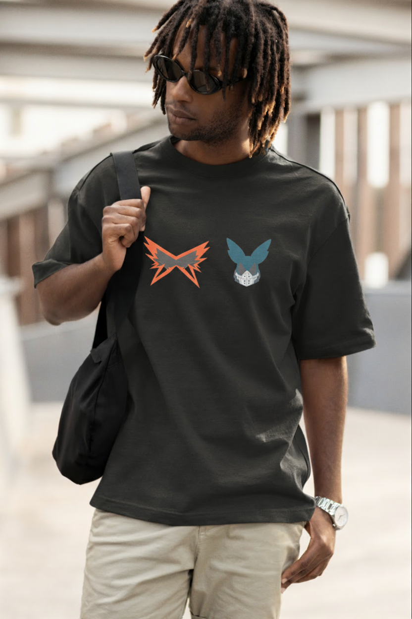 Deku & Bakugou Oversized T-shirt – Inspired by My Hero Academia Fungi Freak