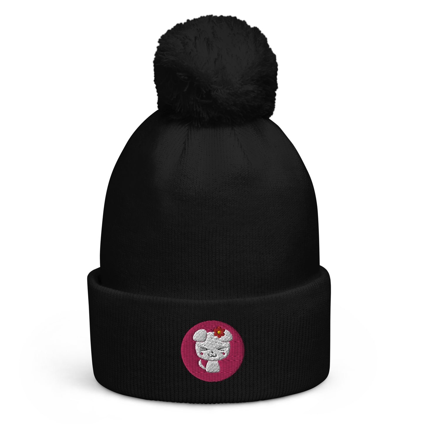 Hachi dog design pom pom beanie (Nana)