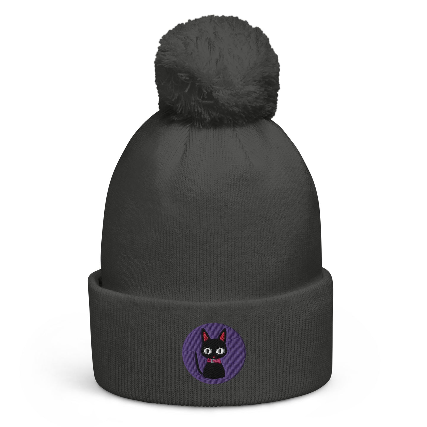 Nana cat design pom pom beanie (Nana)