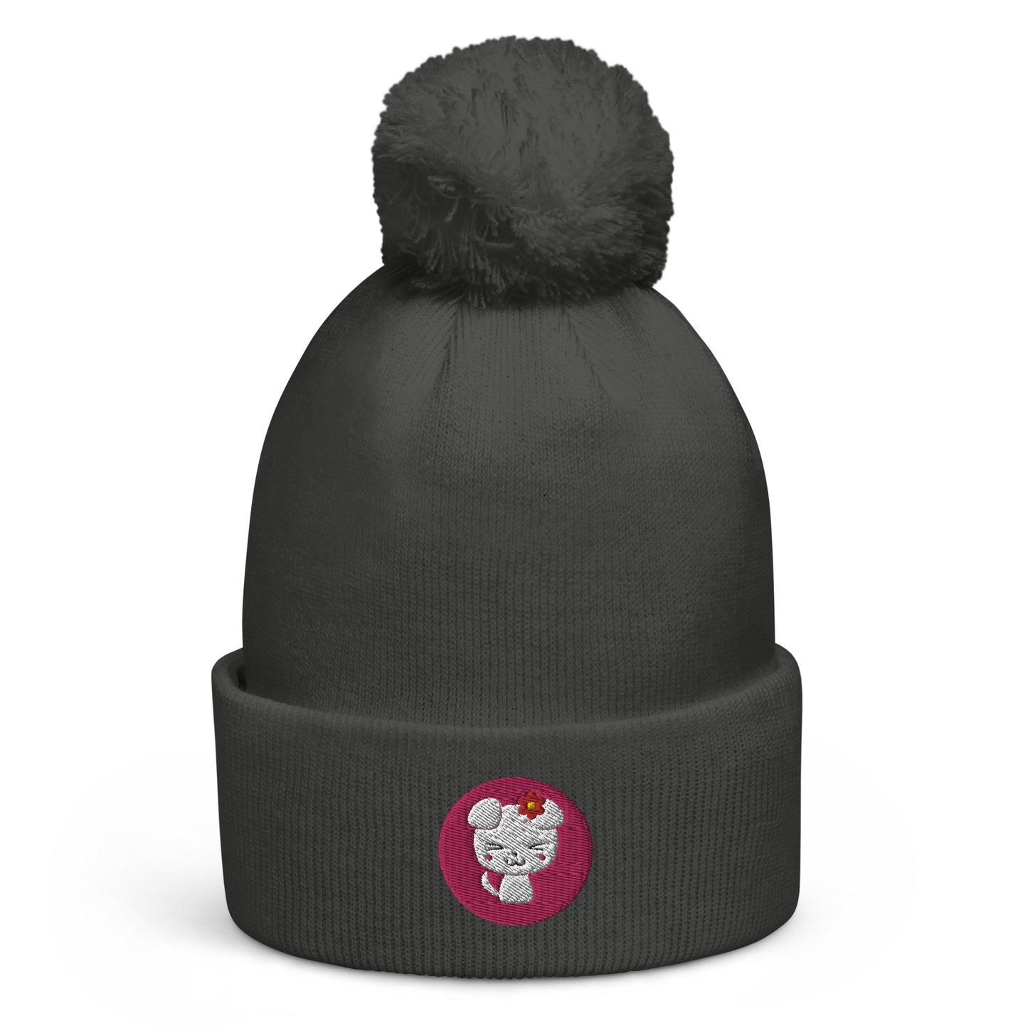 Hachi dog design pom pom beanie (Nana)