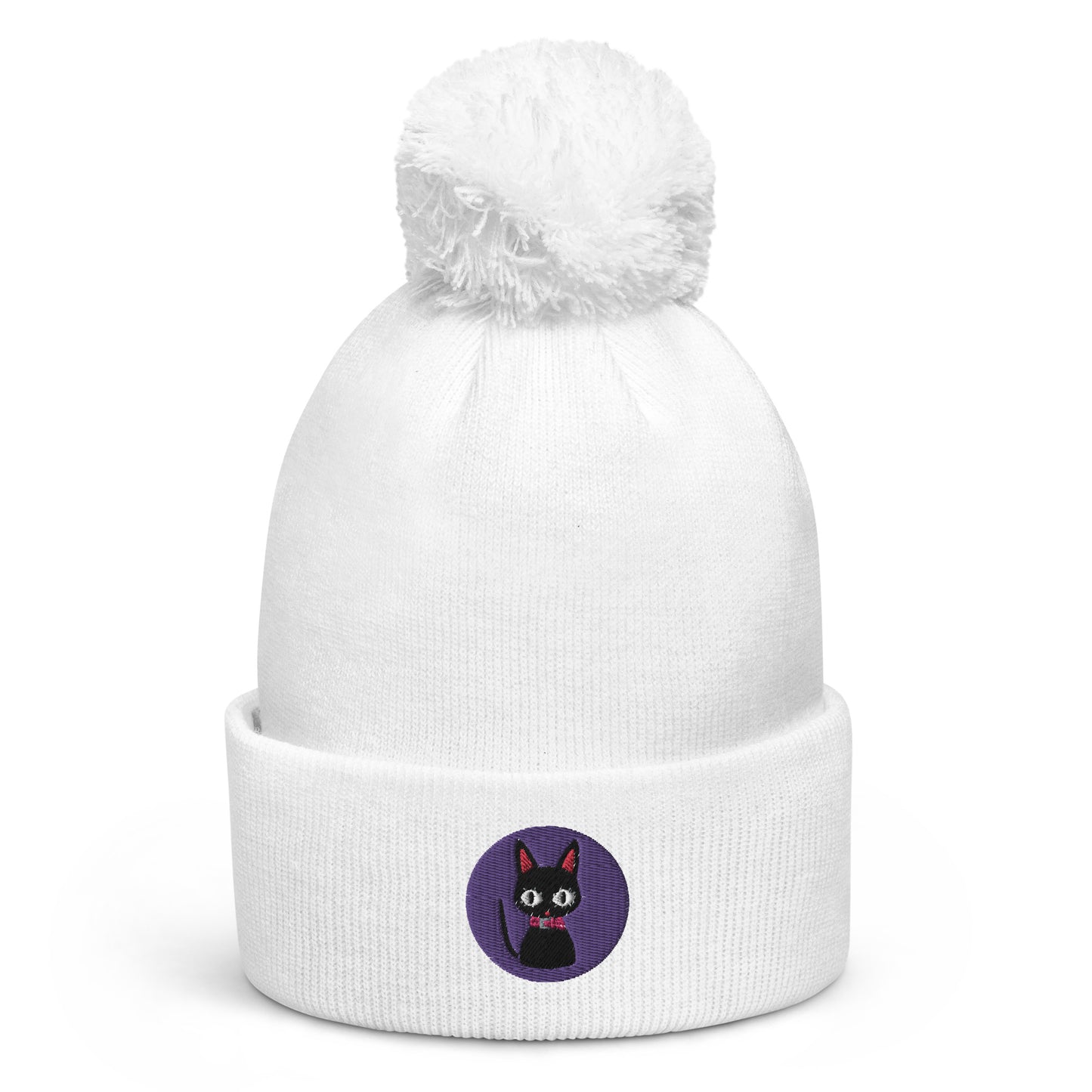 Nana cat design pom pom beanie (Nana)