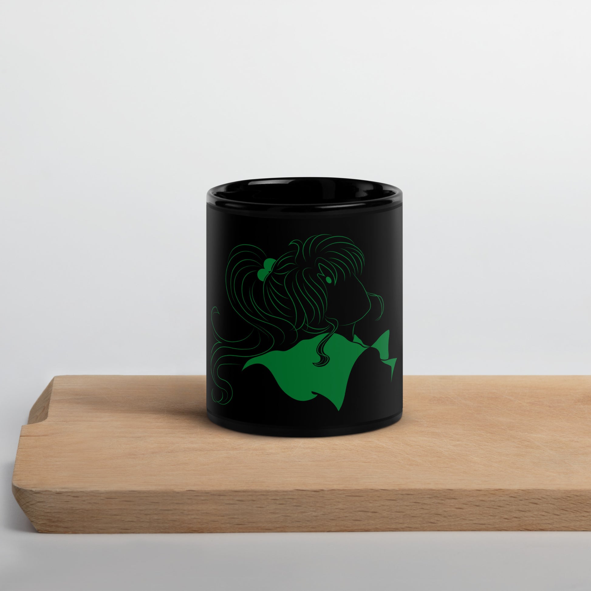 Sailor Jupiter Black Glossy Mug (Sailor Moon)