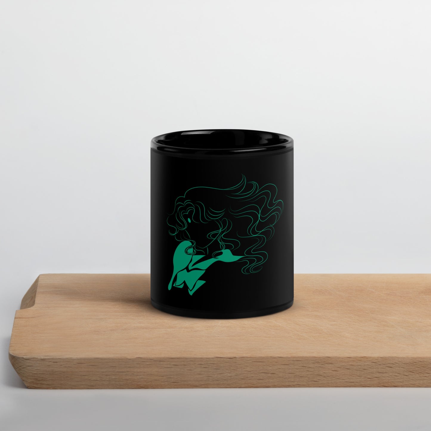 Sailor Neptune Black Glossy Mug (Sailor Moon)