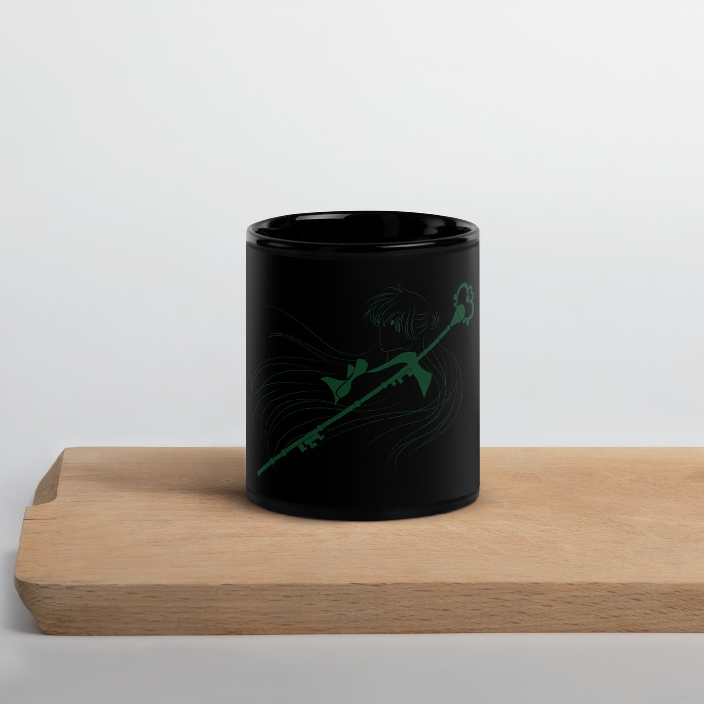 Sailor Pluto Black Glossy Mug (Sailor Moon)