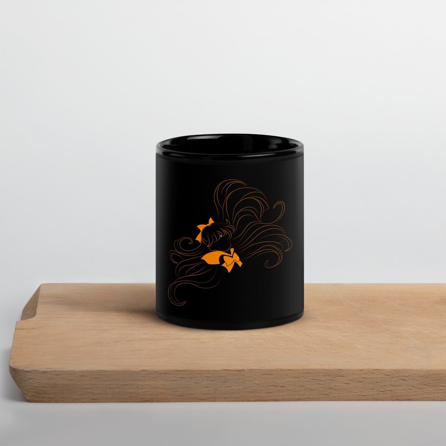 Sailor Venus Black Glossy Mug (Sailor Moon)