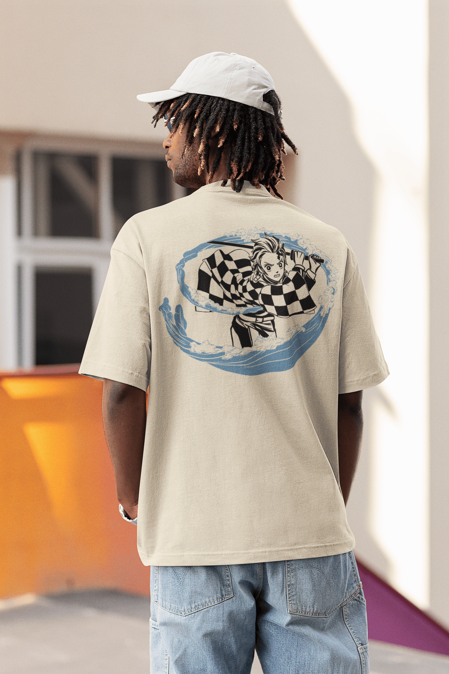 Tanjiro Oversized T-shirt – Inspired by Demon Slayer Fungi Freak