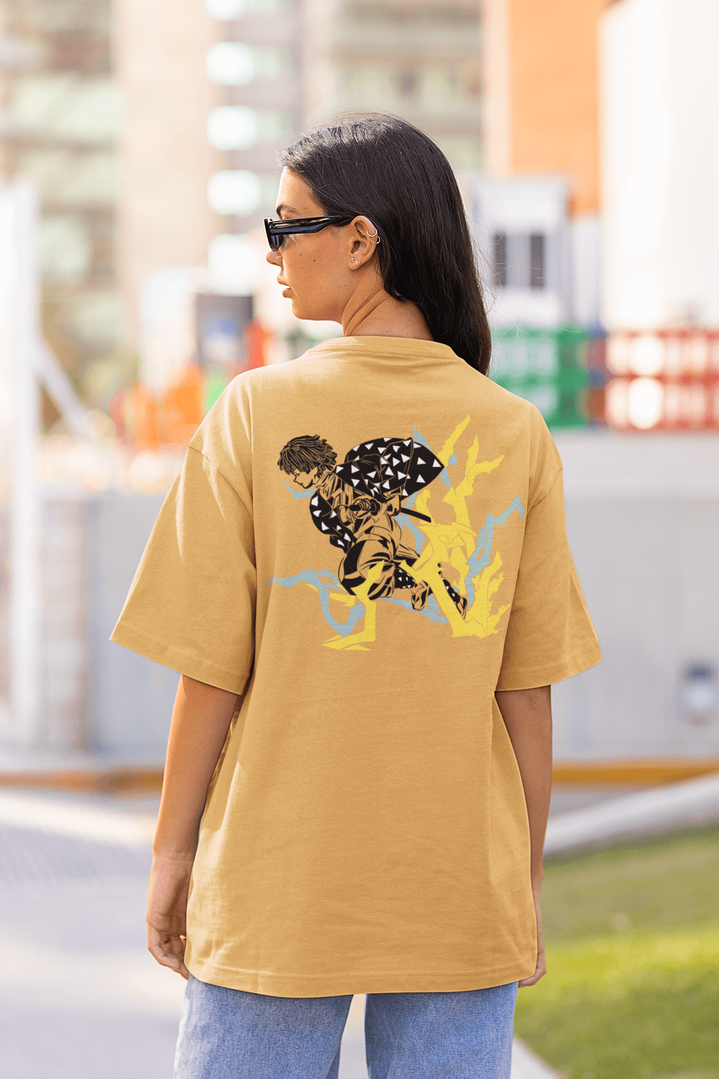 Zenitsu Oversized T-shirt – Inspired by Demon Slayer Fungi Freak