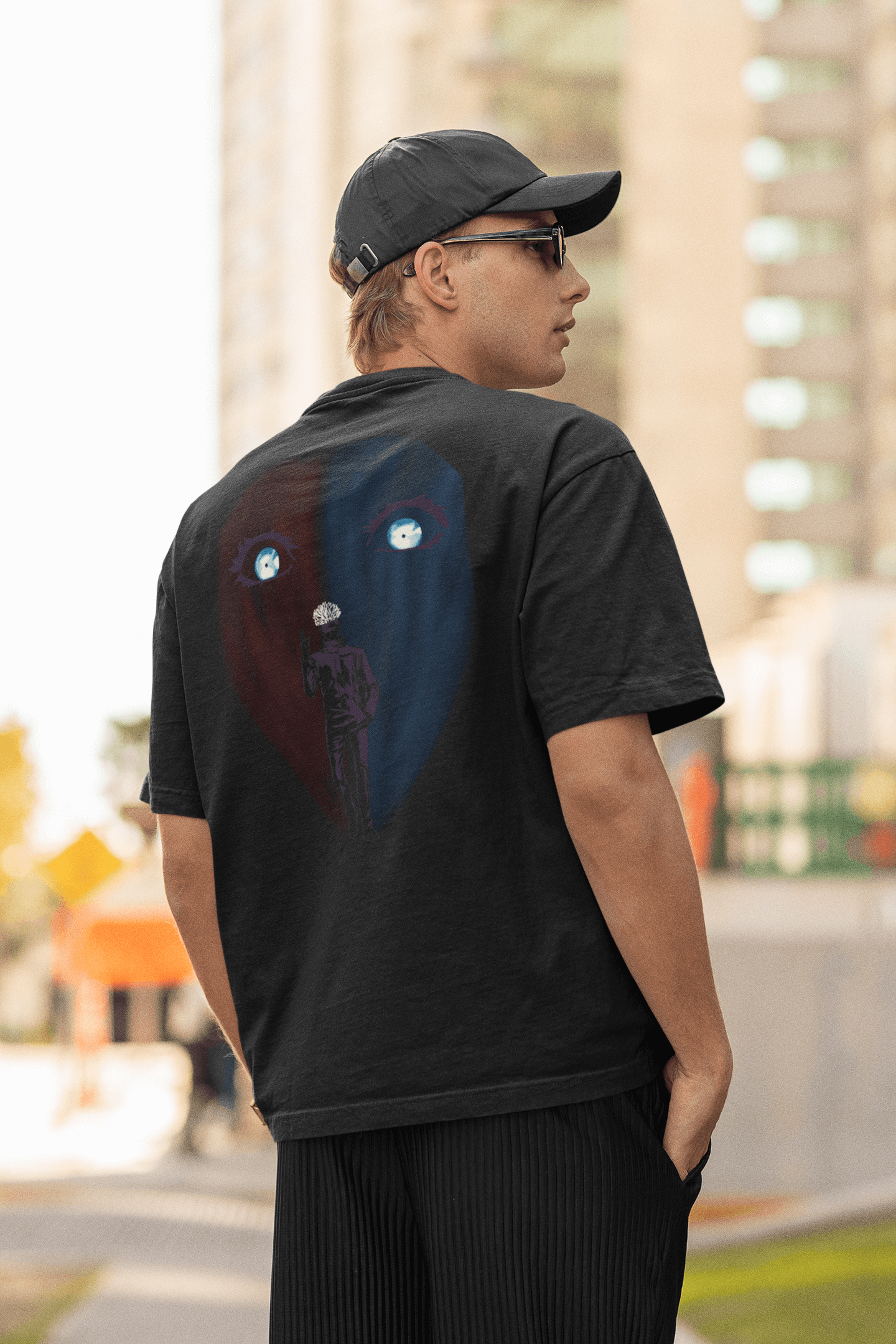 Gojo Oversized T-shirt – Inspired by Jujutsu Kaisen Fungi Freak