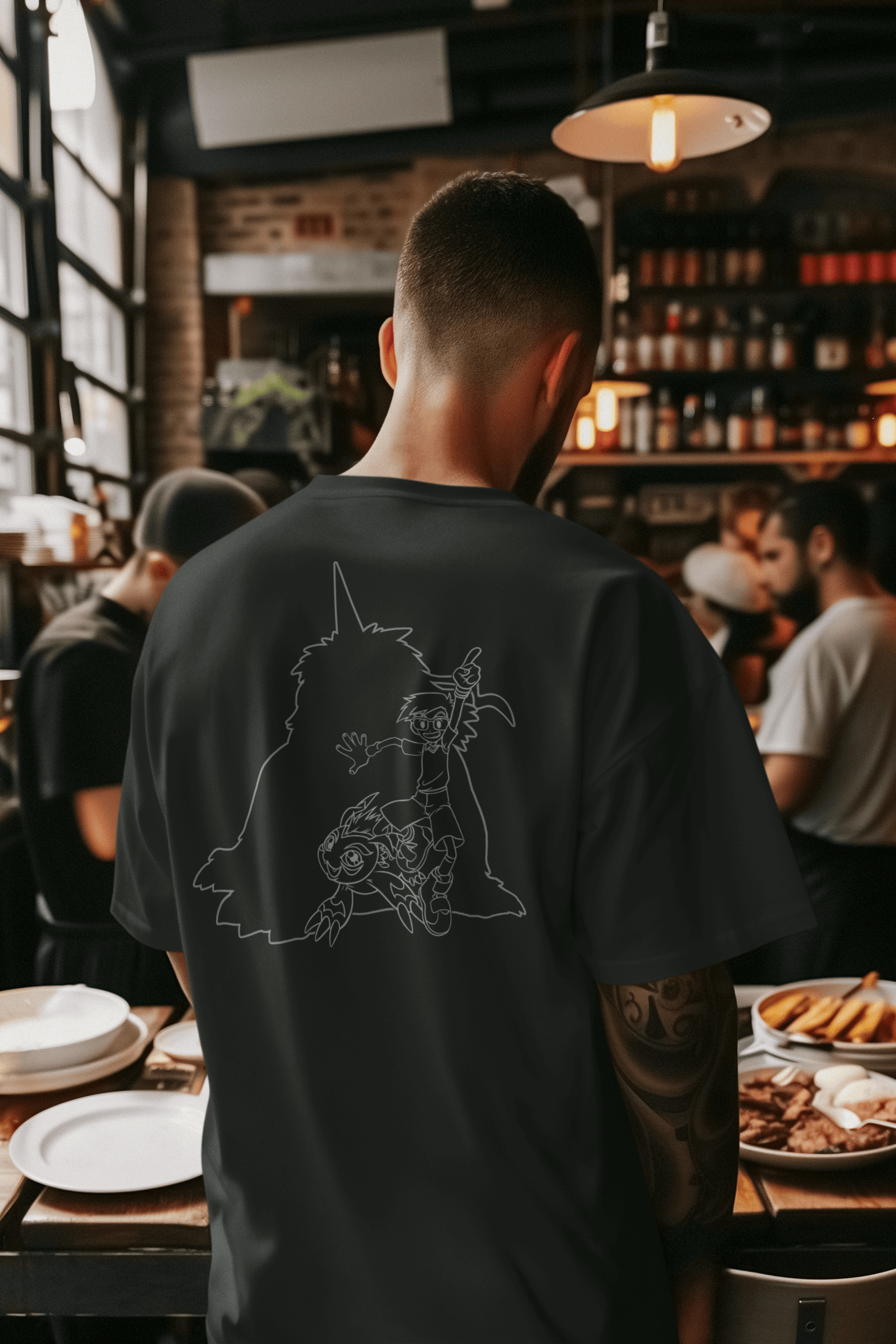 Reliability Crest/Gomamon Oversized T-shirt – Inspired by Digimon Adventure Fungi Freak