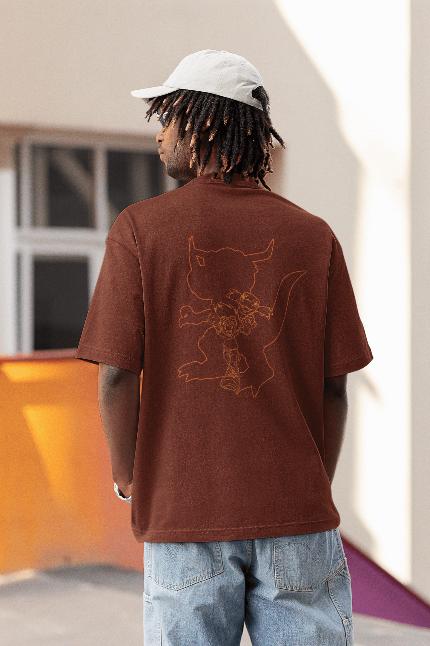 Taichi/Agumon Oversized T-shirt – Inspired by Digimon Adventure Fungi Freak