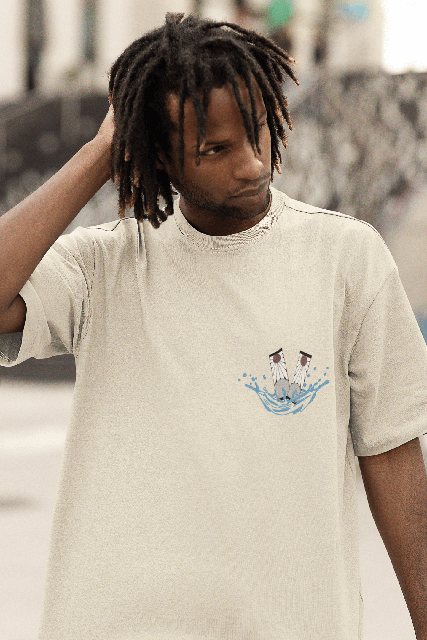 Tanjiro Oversized T-shirt – Inspired by Demon Slayer Fungi Freak