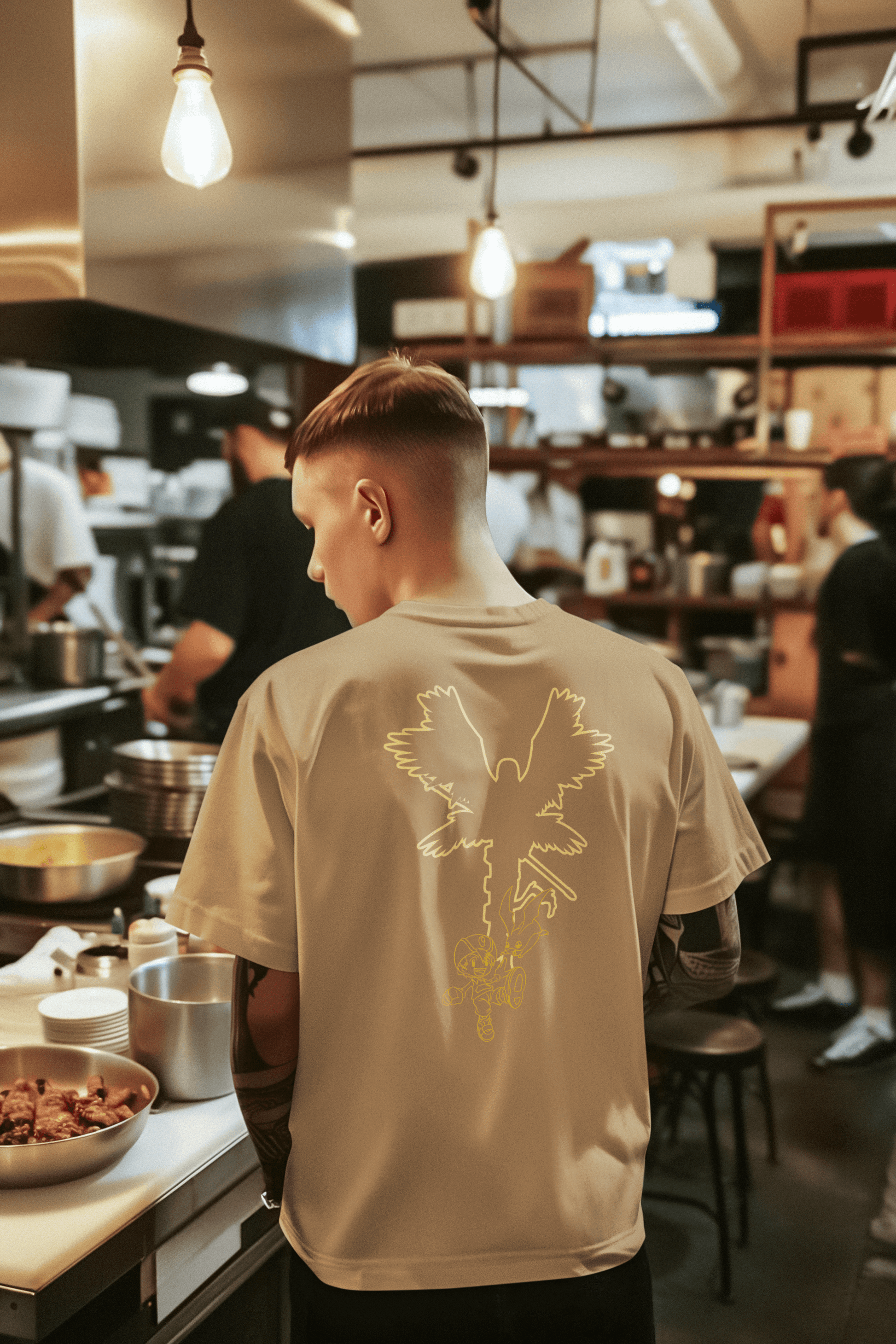 Hope Crest/Patamon Oversized T-shirt – Inspired by Digimon Adventure Fungi Freak