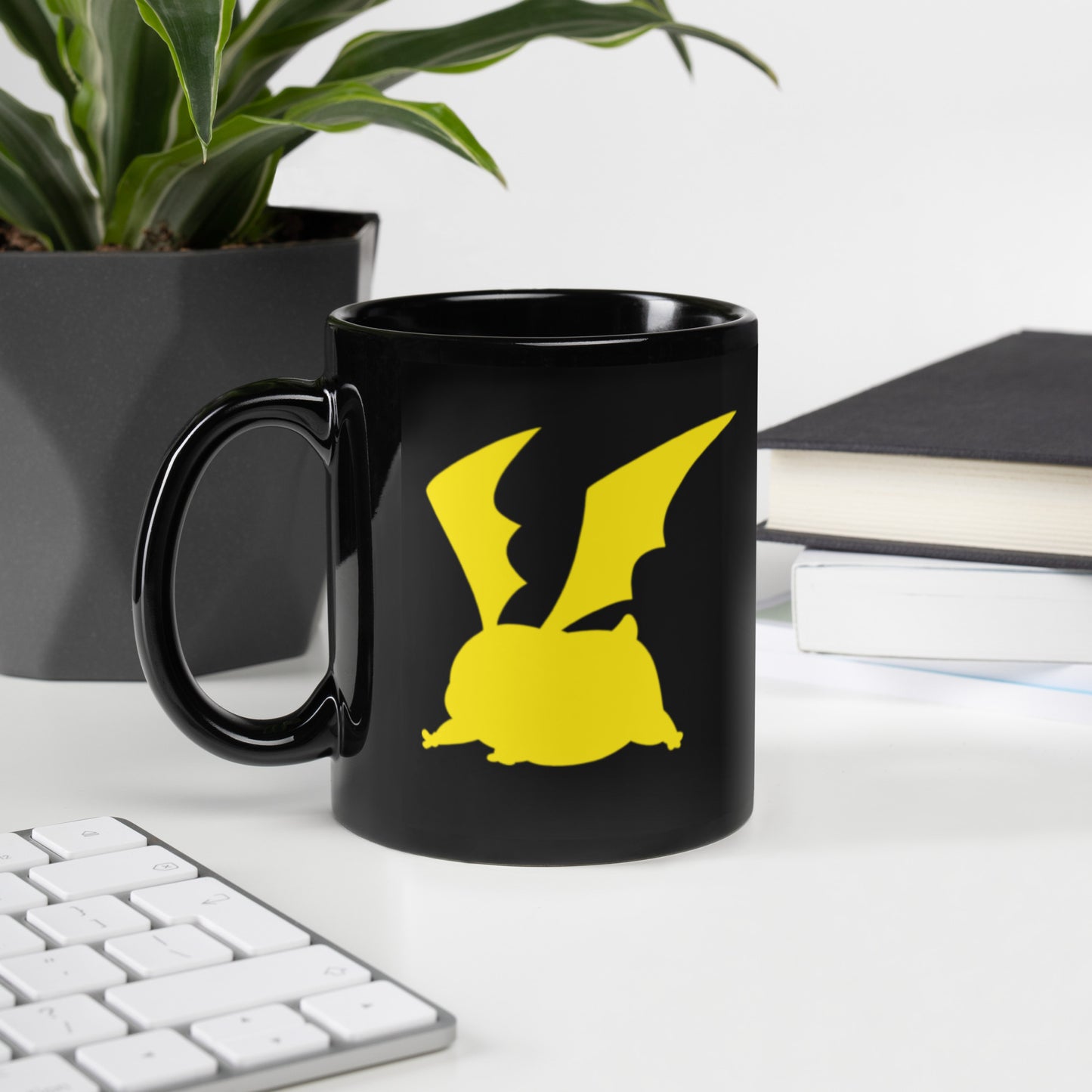 Takeru (T.K.)/Patamon Black Glossy Mug (Digimon)