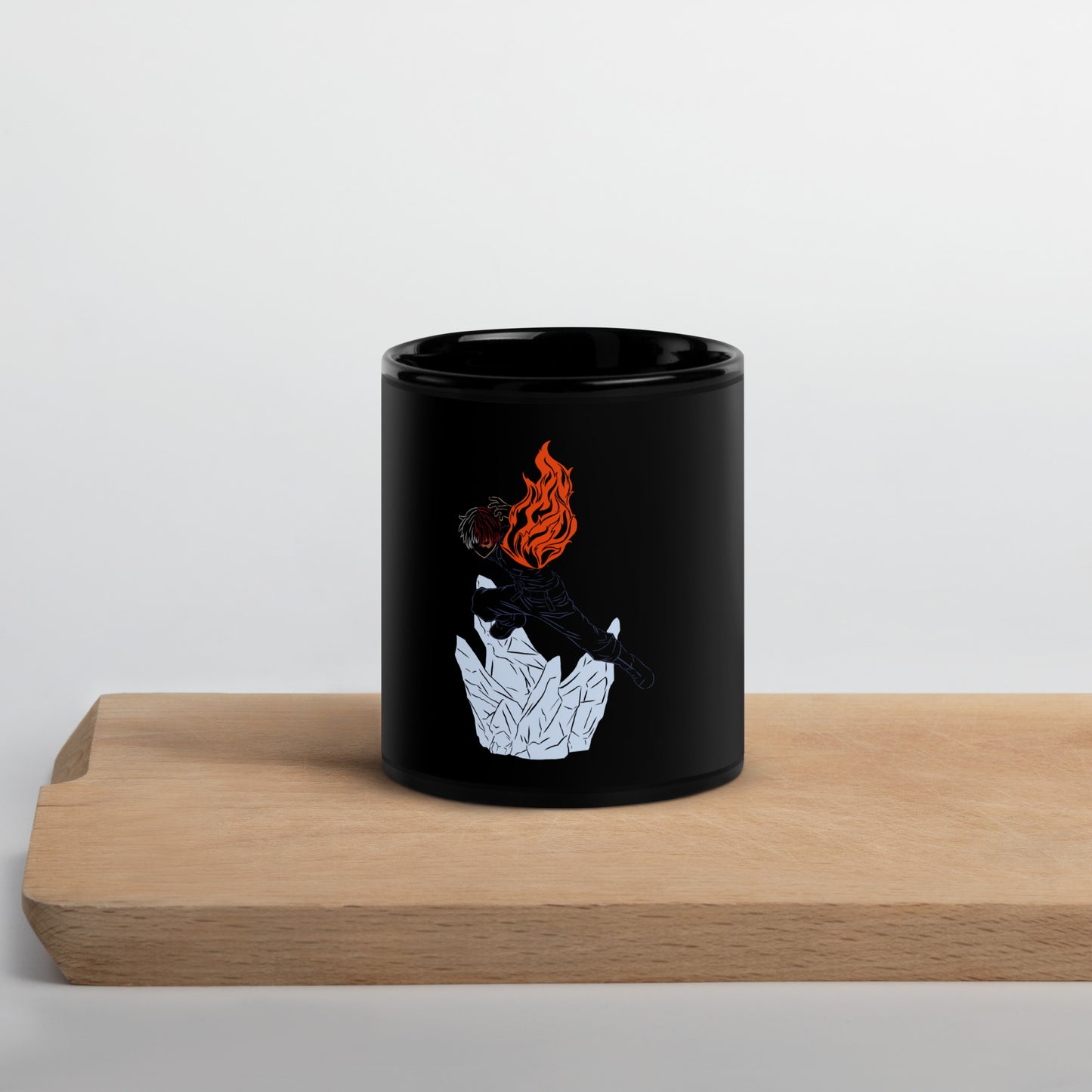 Todoroki Black Glossy Mug (My Hero Academia)