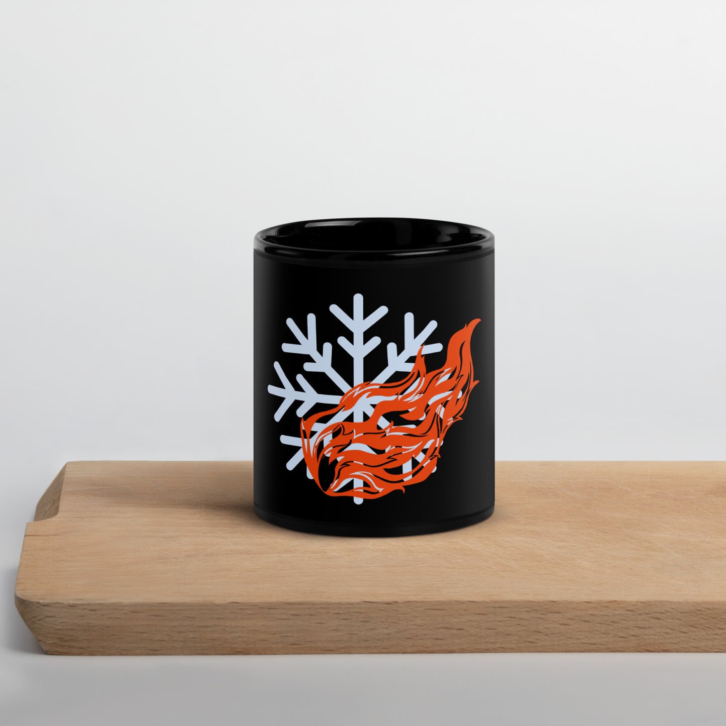 Todoroki Quirk Symbol Black Glossy Mug (My Hero Academia)