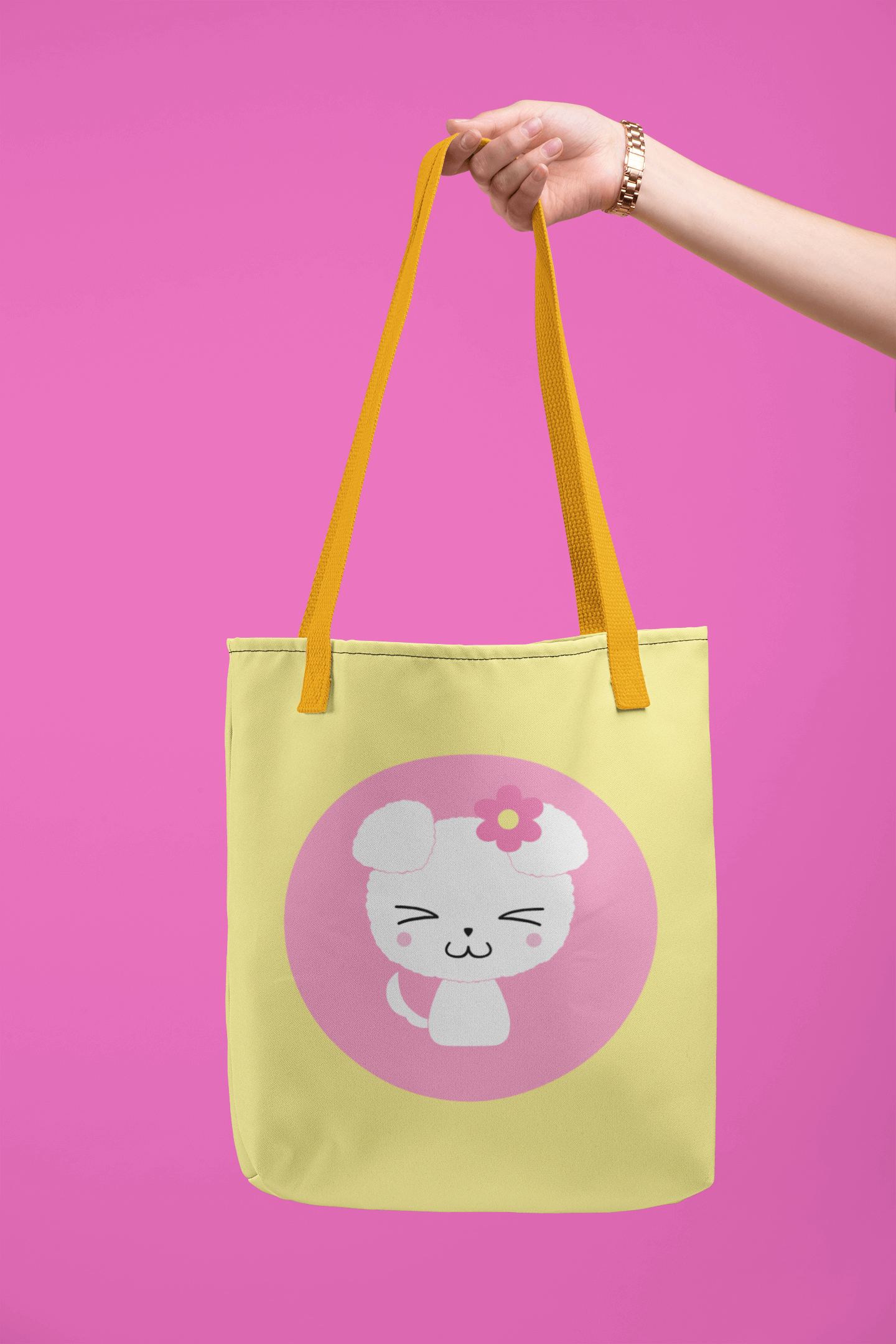 Hachi dog/Nana cat design Tote bag-Inspired by Nana Fungi Freak