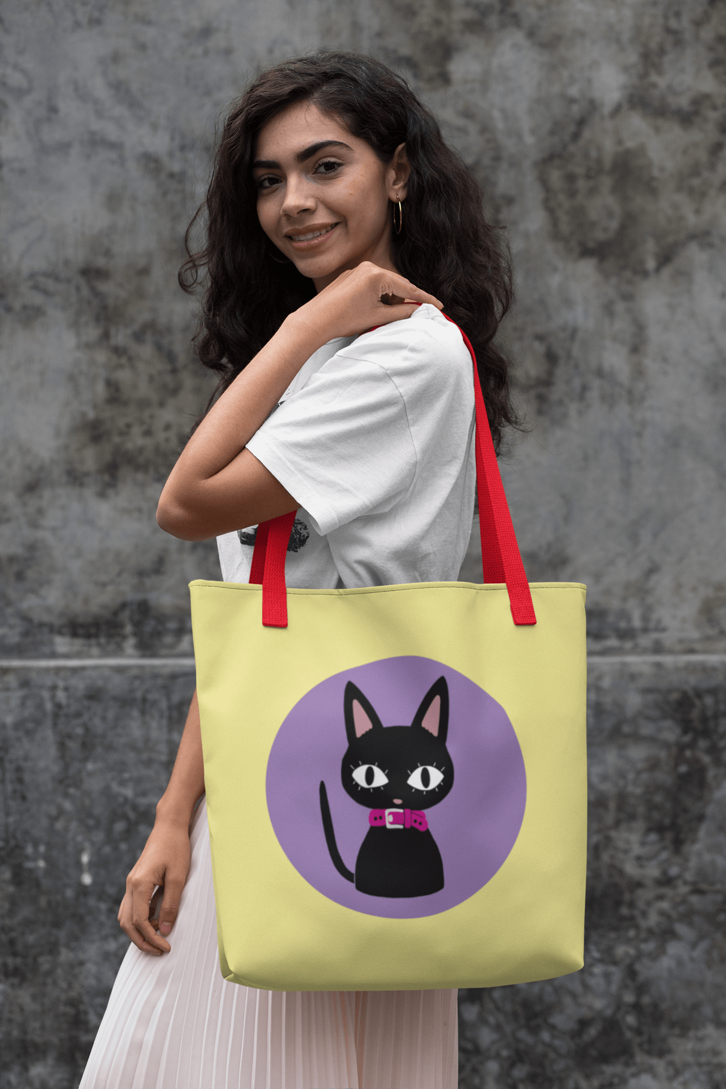 Hachi dog/Nana cat design Tote bag-Inspired by Nana Fungi Freak