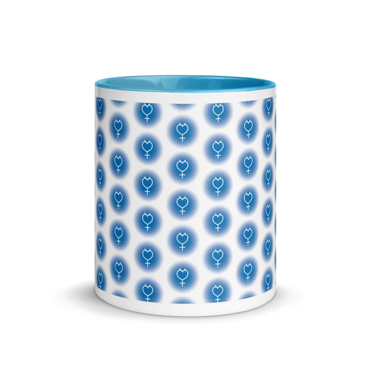 Sailor Mercury Symbol Mug with Color Inside (Sailor Moon)