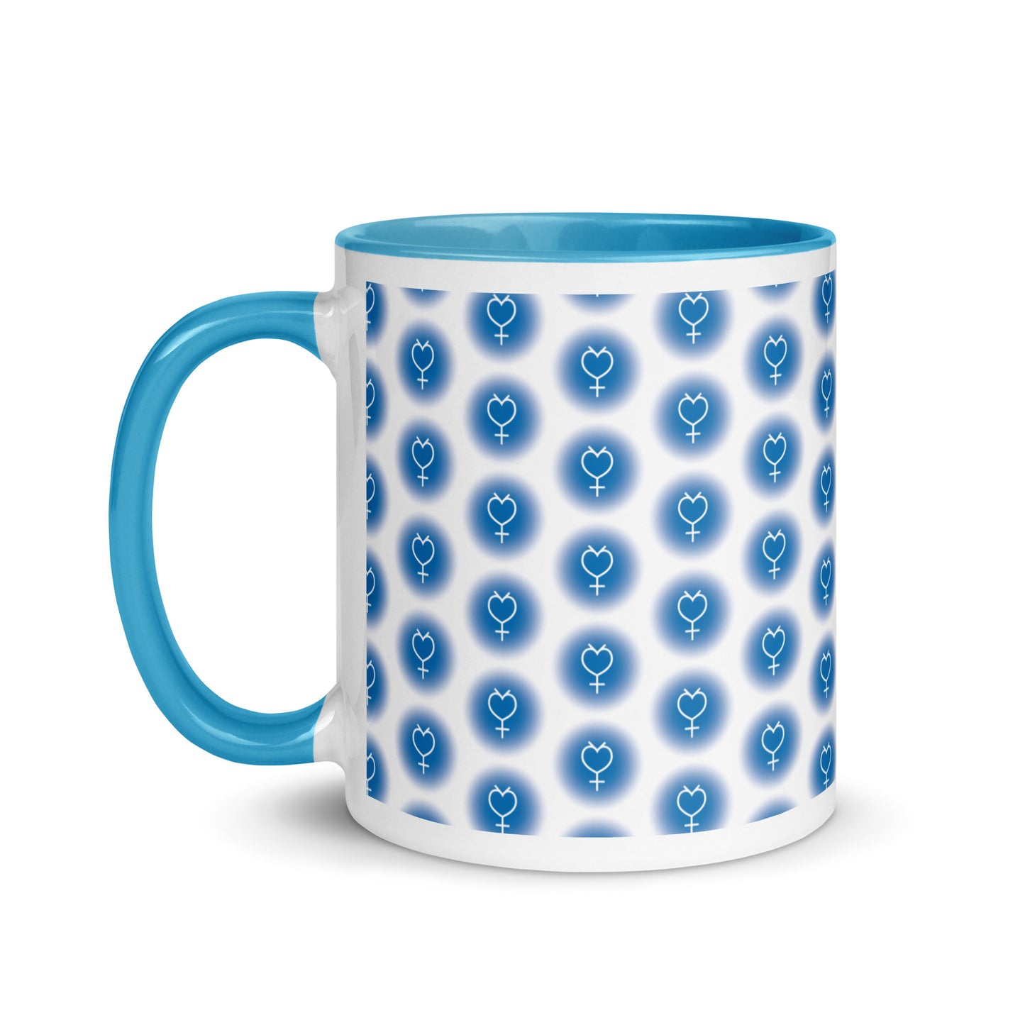 Sailor Mercury Symbol Mug with Color Inside (Sailor Moon)