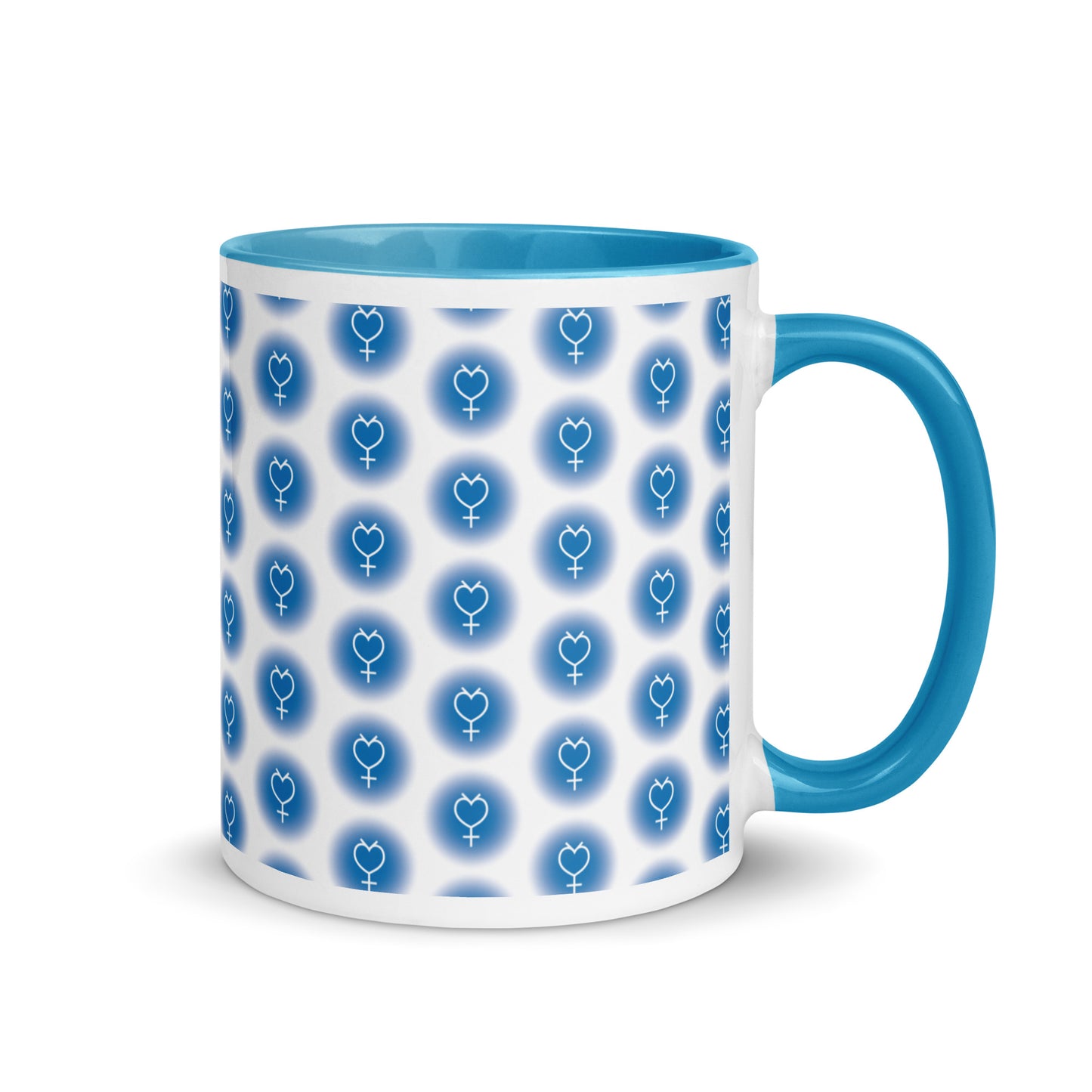 Sailor Mercury Symbol Mug with Color Inside (Sailor Moon)