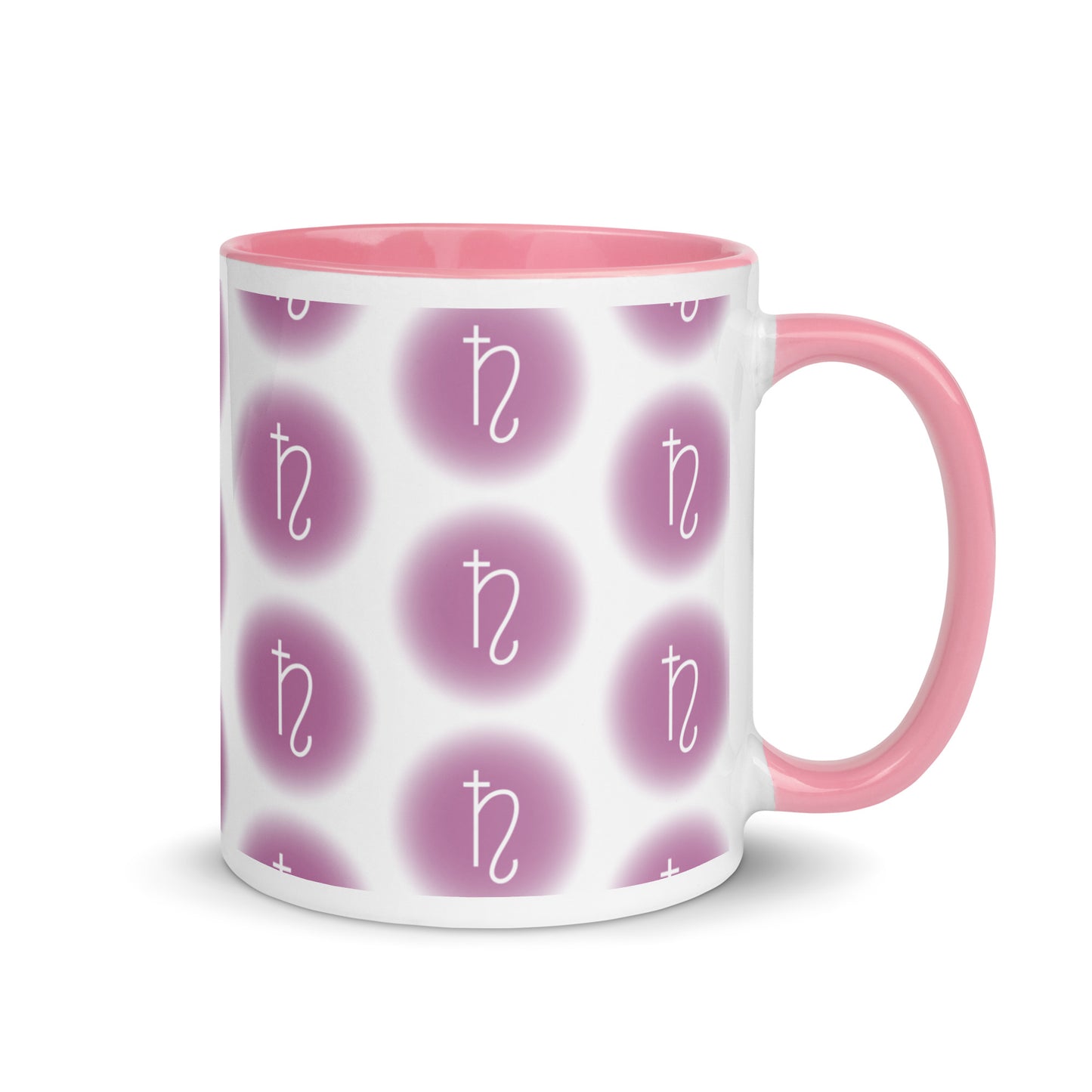 Sailor Saturn Symbol Mug with Color Inside (Sailor Moon)