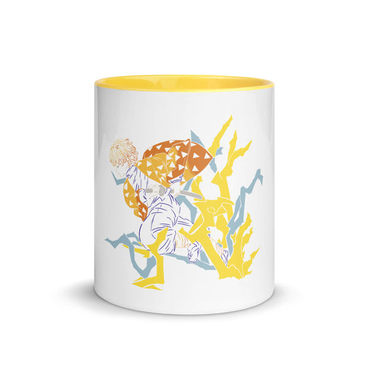 Zenitsu Mug with Color Inside (Demon slayer)