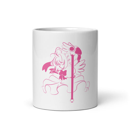 Sakura White glossy mug (Cardcaptor Sakura)