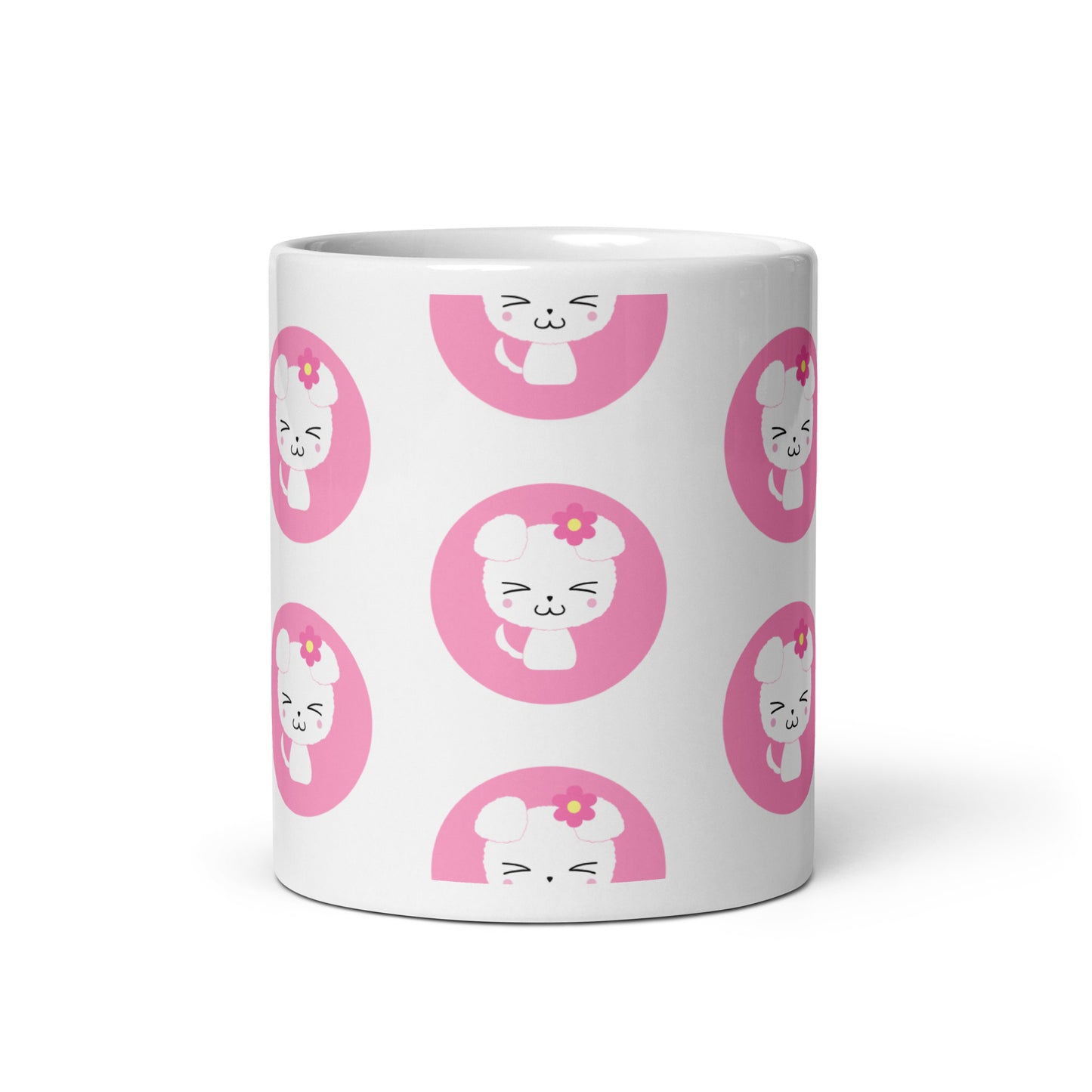 Hachi White glossy mug (Nana)