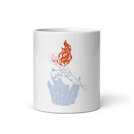 Todoroki White glossy mug (My Hero Academia)