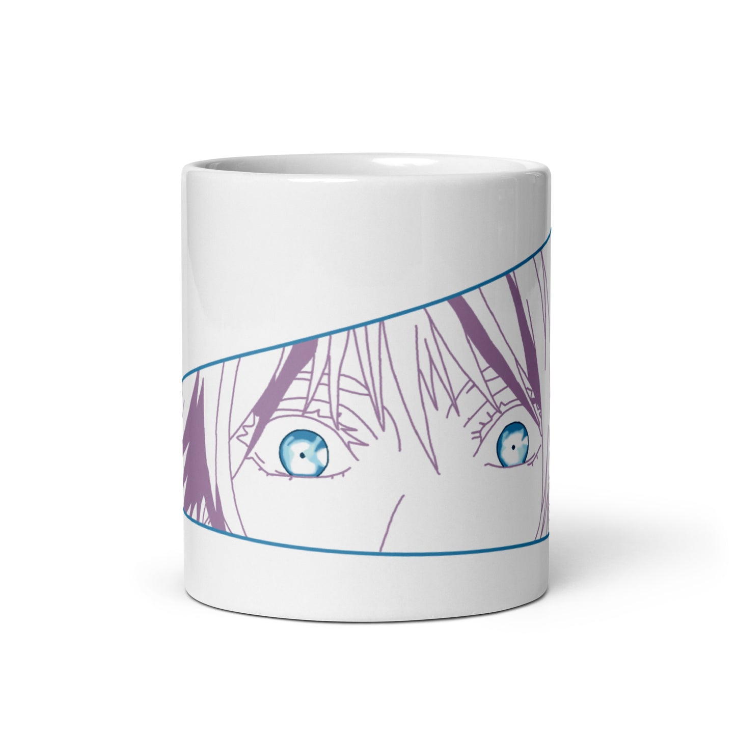 Gojo White glossy mug (Jujutsu Kaisen)