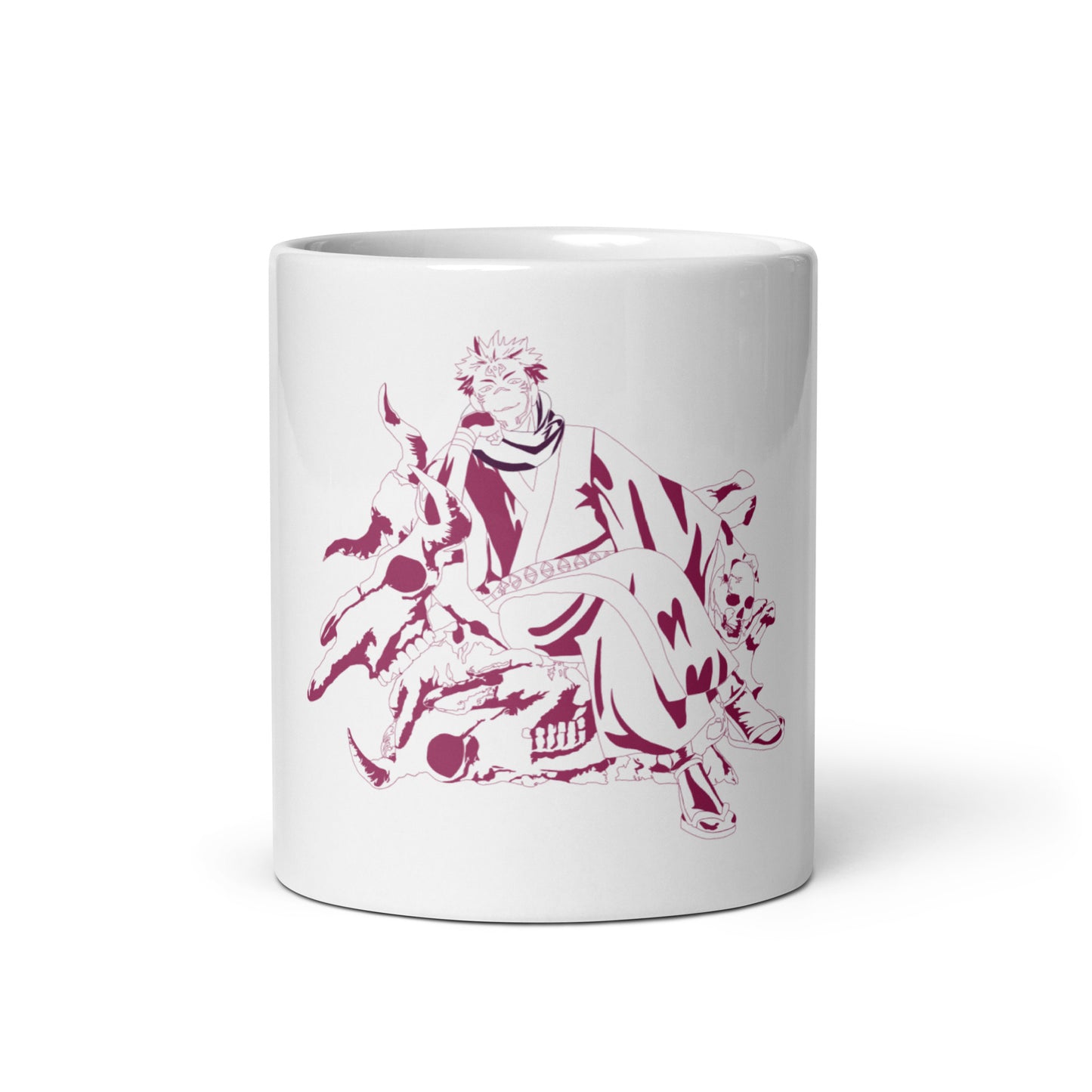 Sukuna White glossy mug (Jujutsu Kaisen)