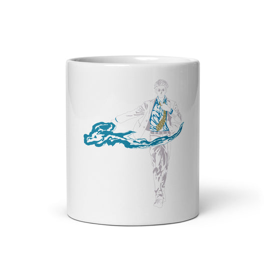 Nanami White glossy mug (Jujutsu Kaisen)