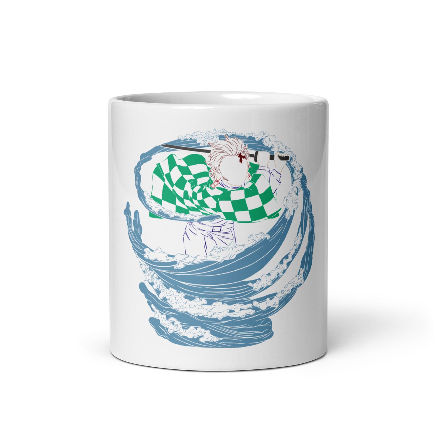 Tanjiro White glossy mug (Demon slayer)