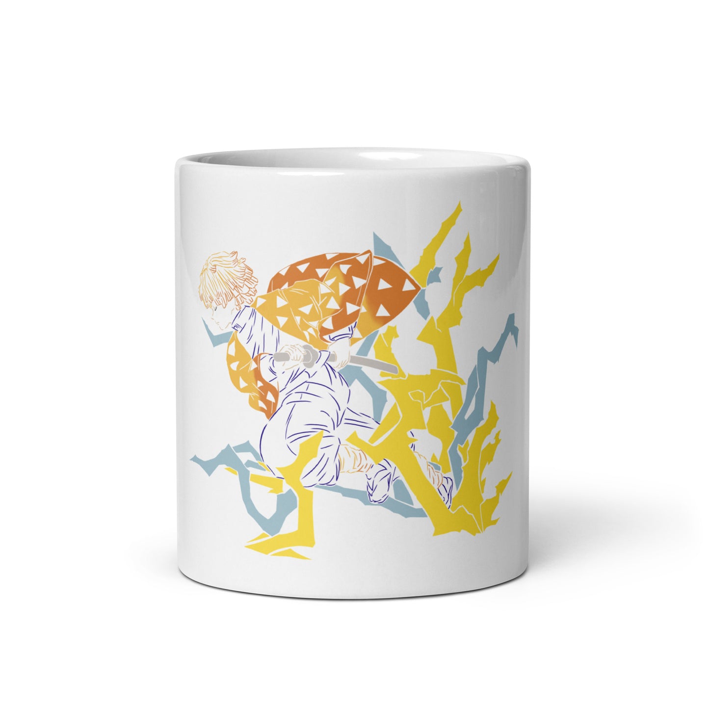 Zenitsu White glossy mug (Demon slayer)