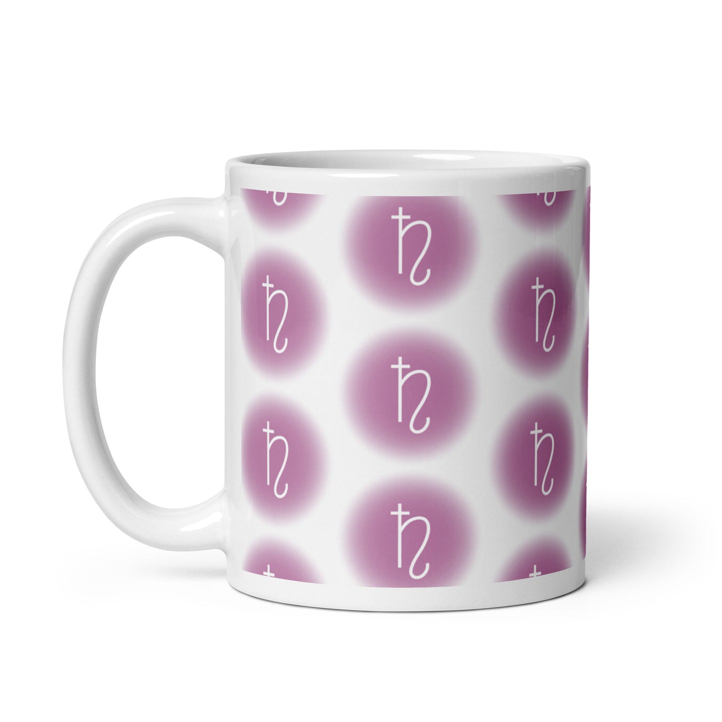 Sailor Saturn Symbol White glossy mug (Sailor Moon)