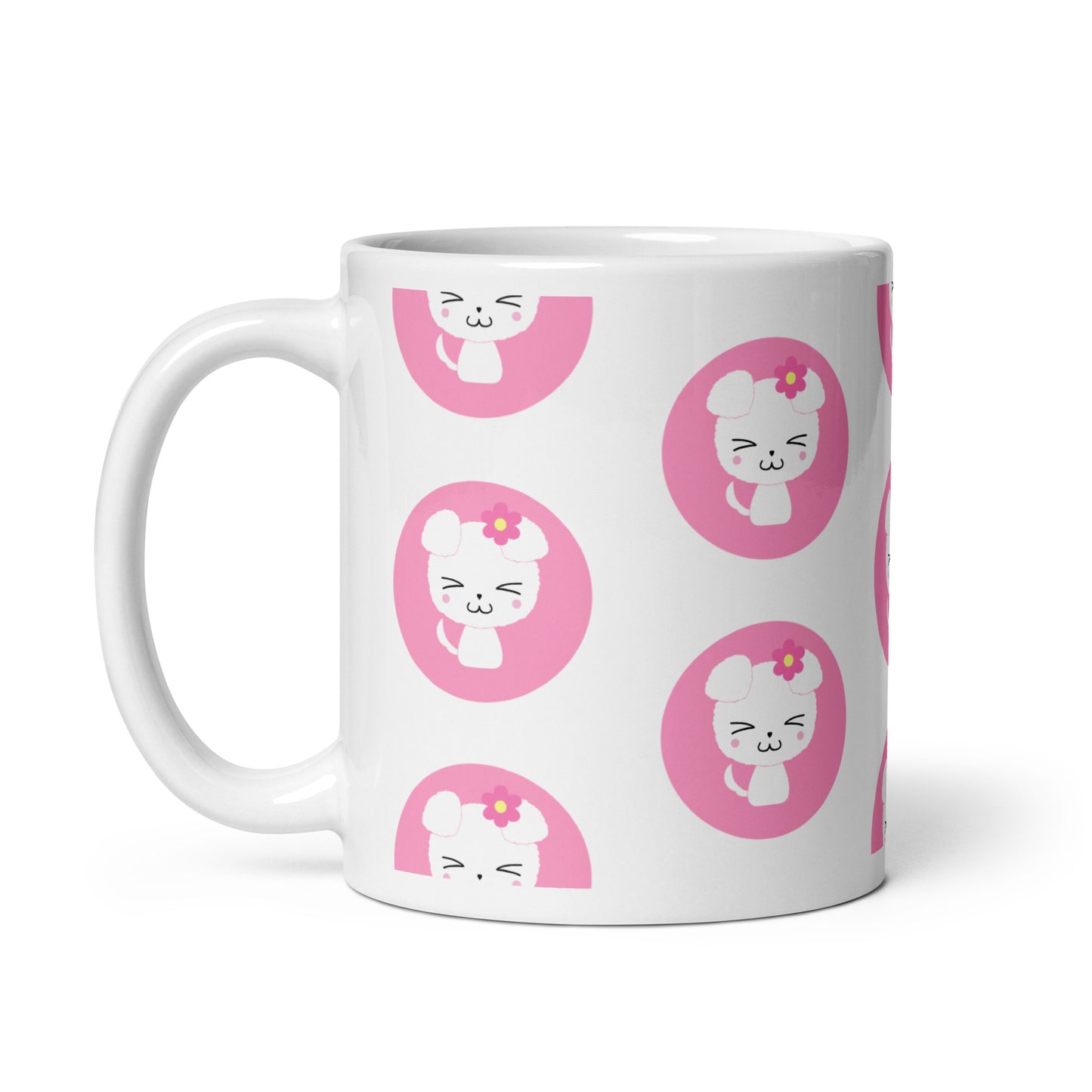 Hachi White glossy mug (Nana)