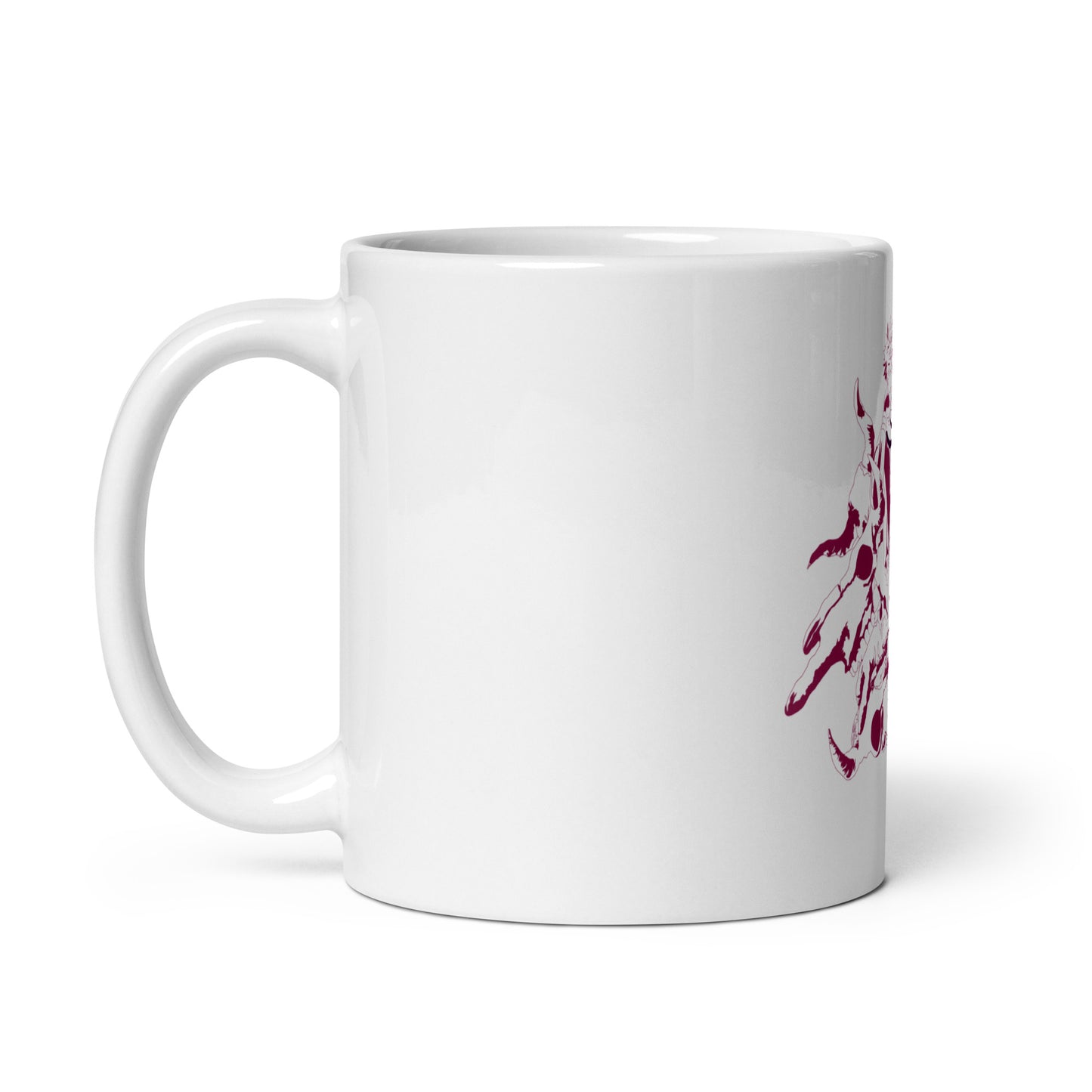 Sukuna White glossy mug (Jujutsu Kaisen)