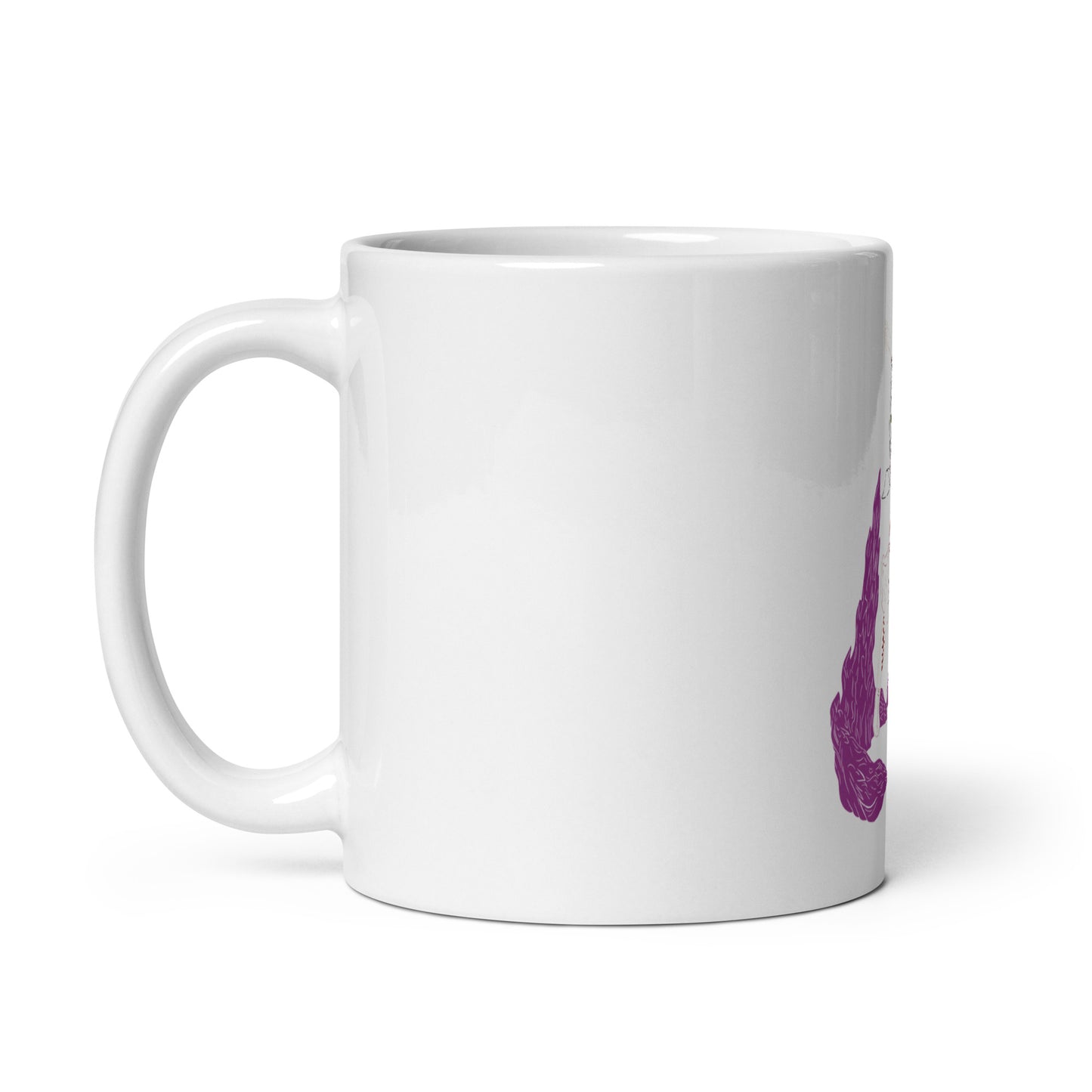 Nezuko White glossy mug (Demon slayer)