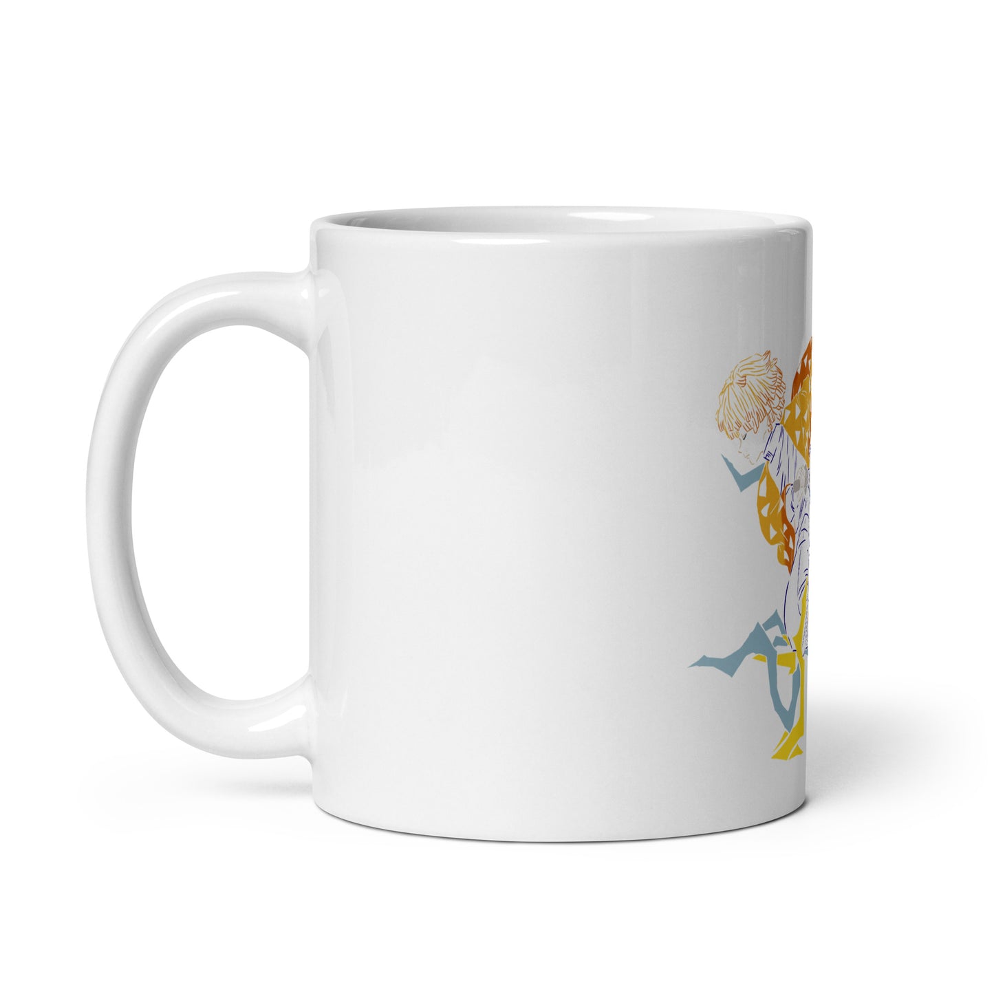 Zenitsu White glossy mug (Demon slayer)